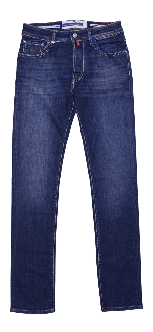 Jacob Cohen Bard Mid Blue Stretch Denim