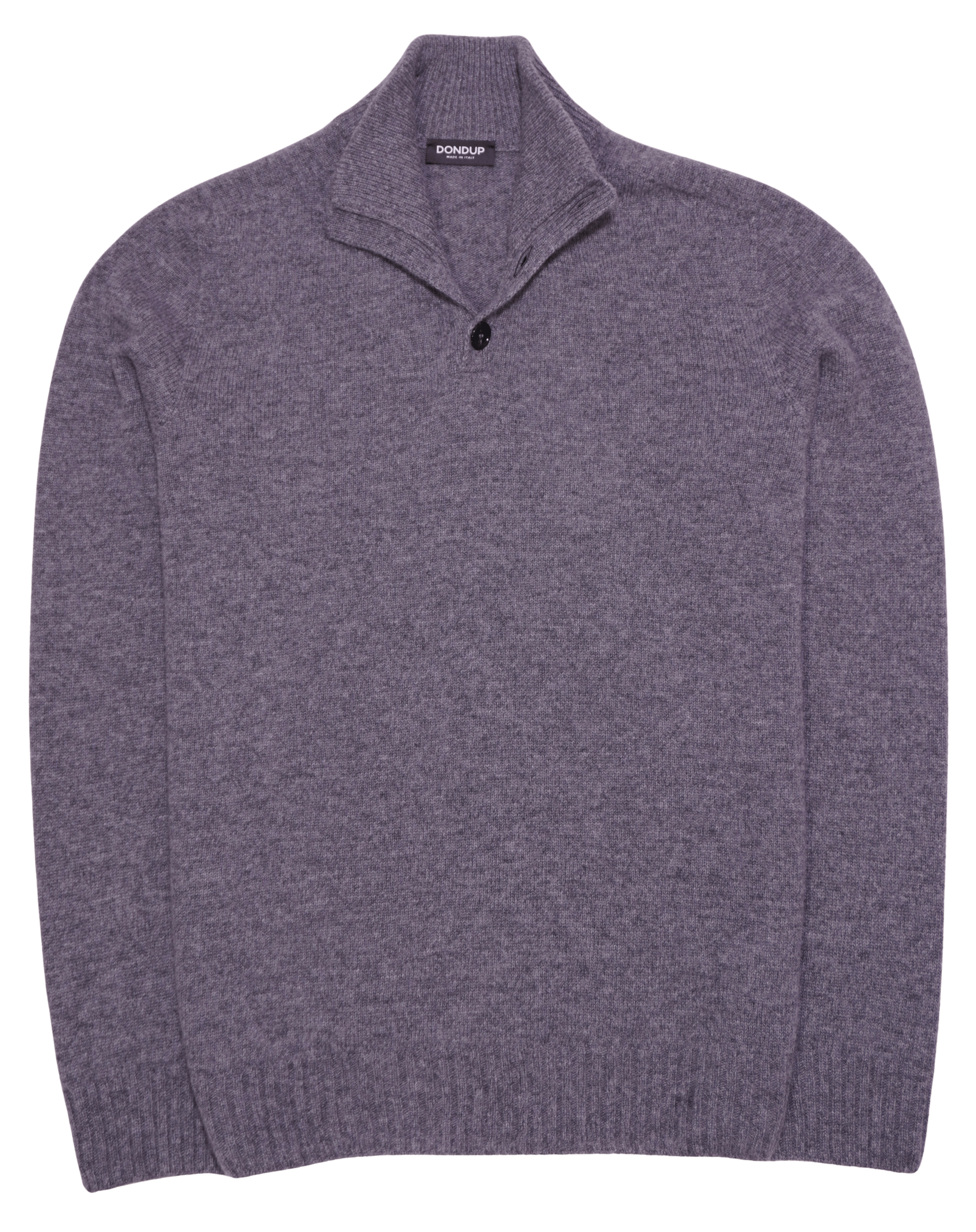 Dondup Stand Collar Wool Cashmere Grey