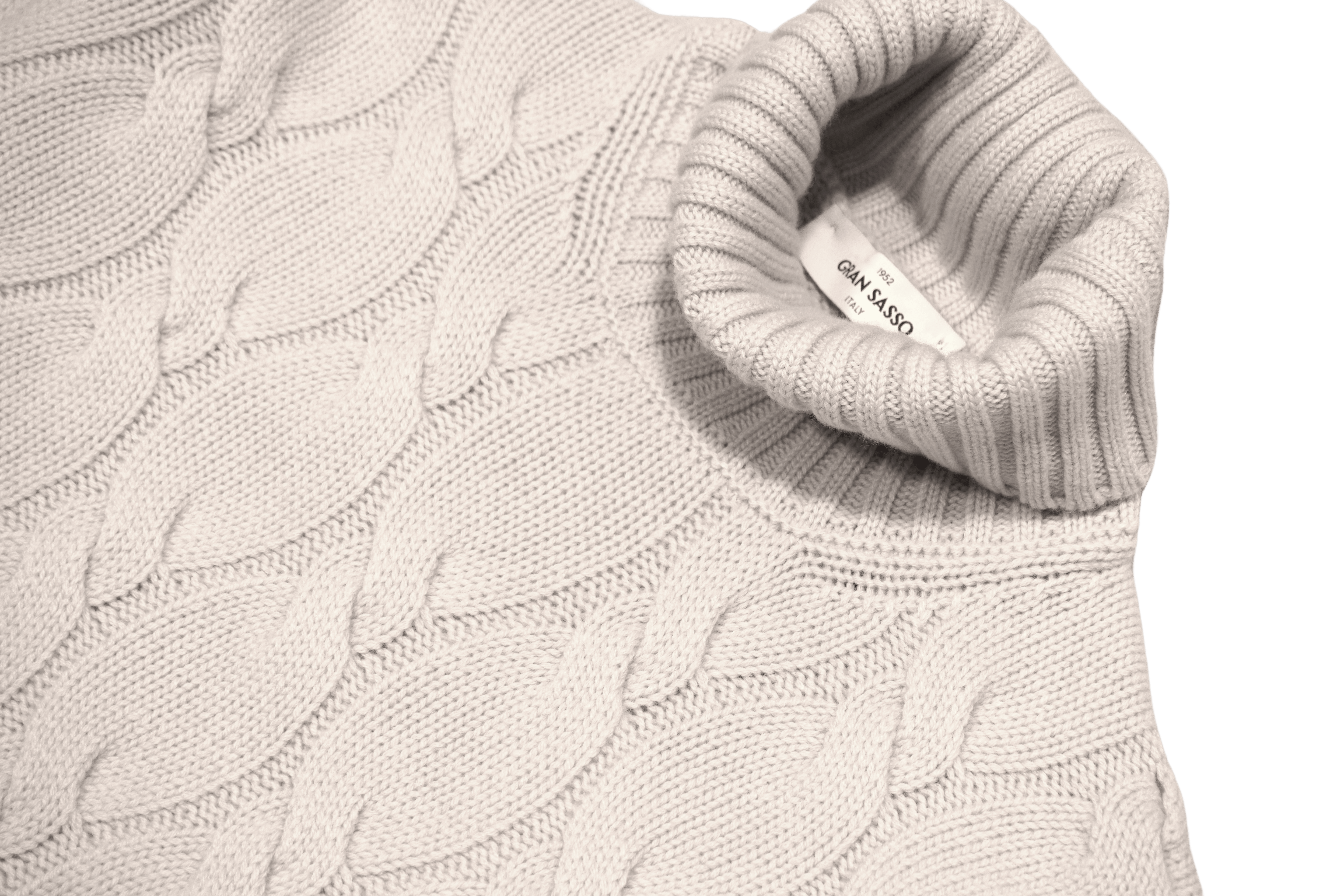 Gran Sasso Dolcevita Wool Cashmere Natural