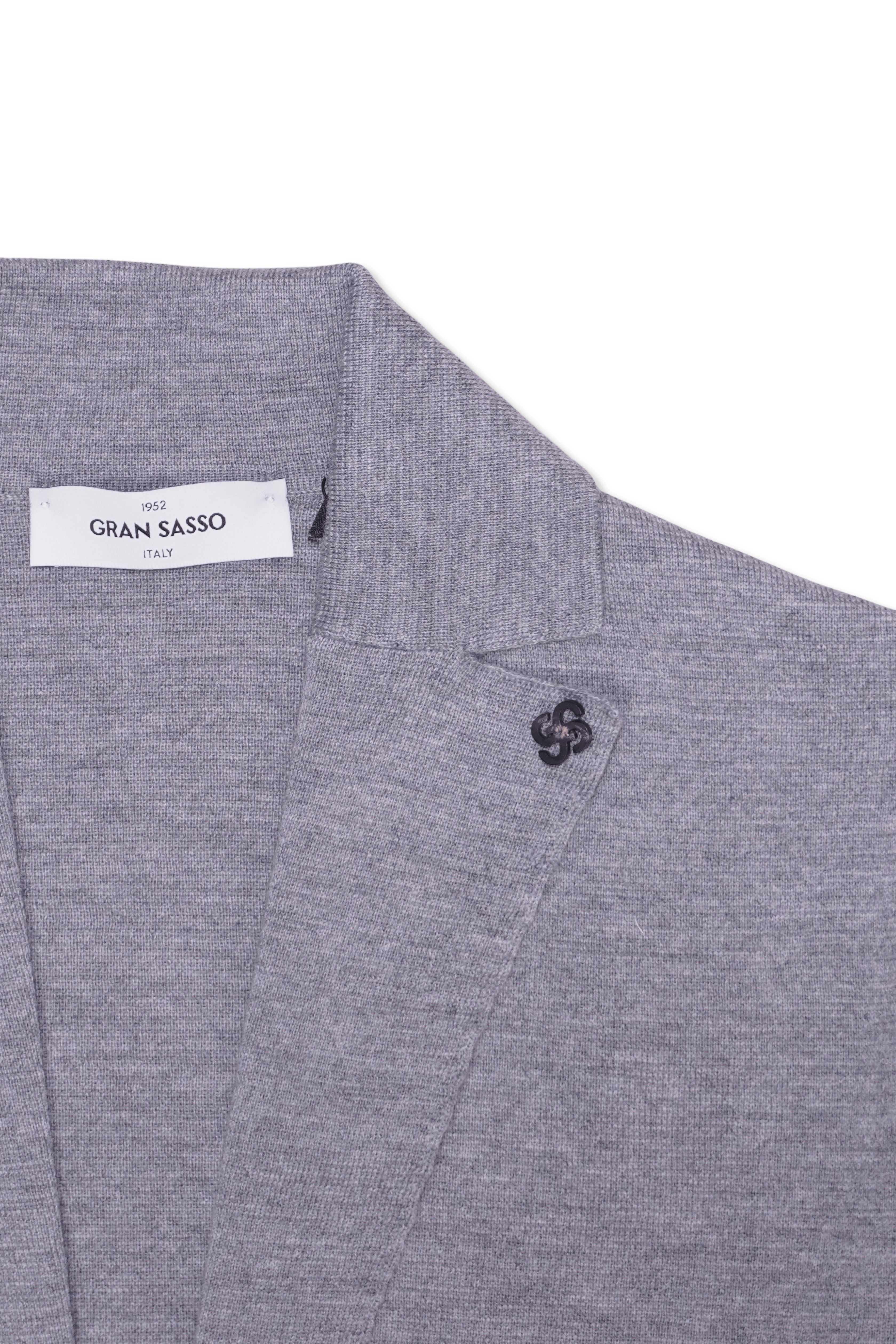 Gran Sasso Milano Knit Blazer Light Grey