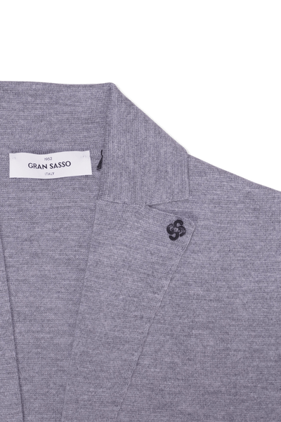 Gran Sasso Milano Knit Blazer Light Grey