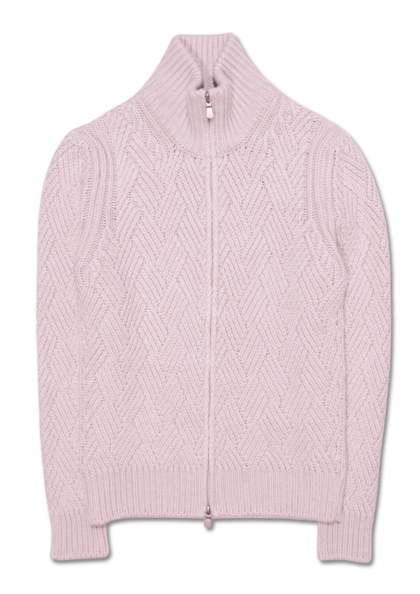 Gran Sasso Pure Cashmere Full Zip Natural