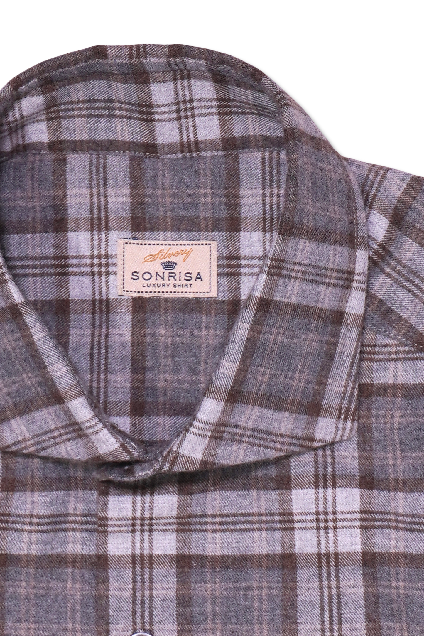 Sonrisa Flannel Blue Brown Check