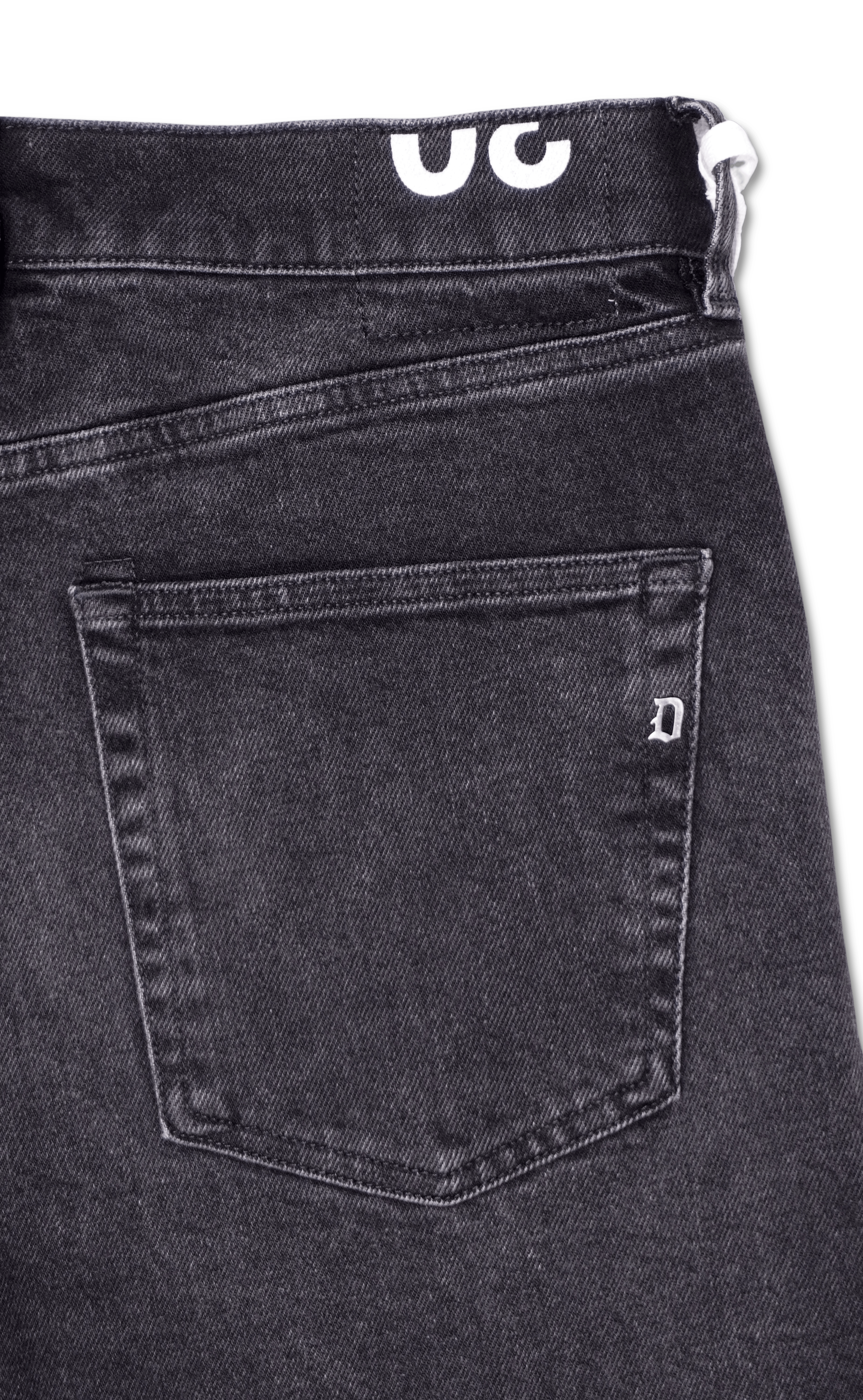 Dondup Icon Washed Black Stretch Denim