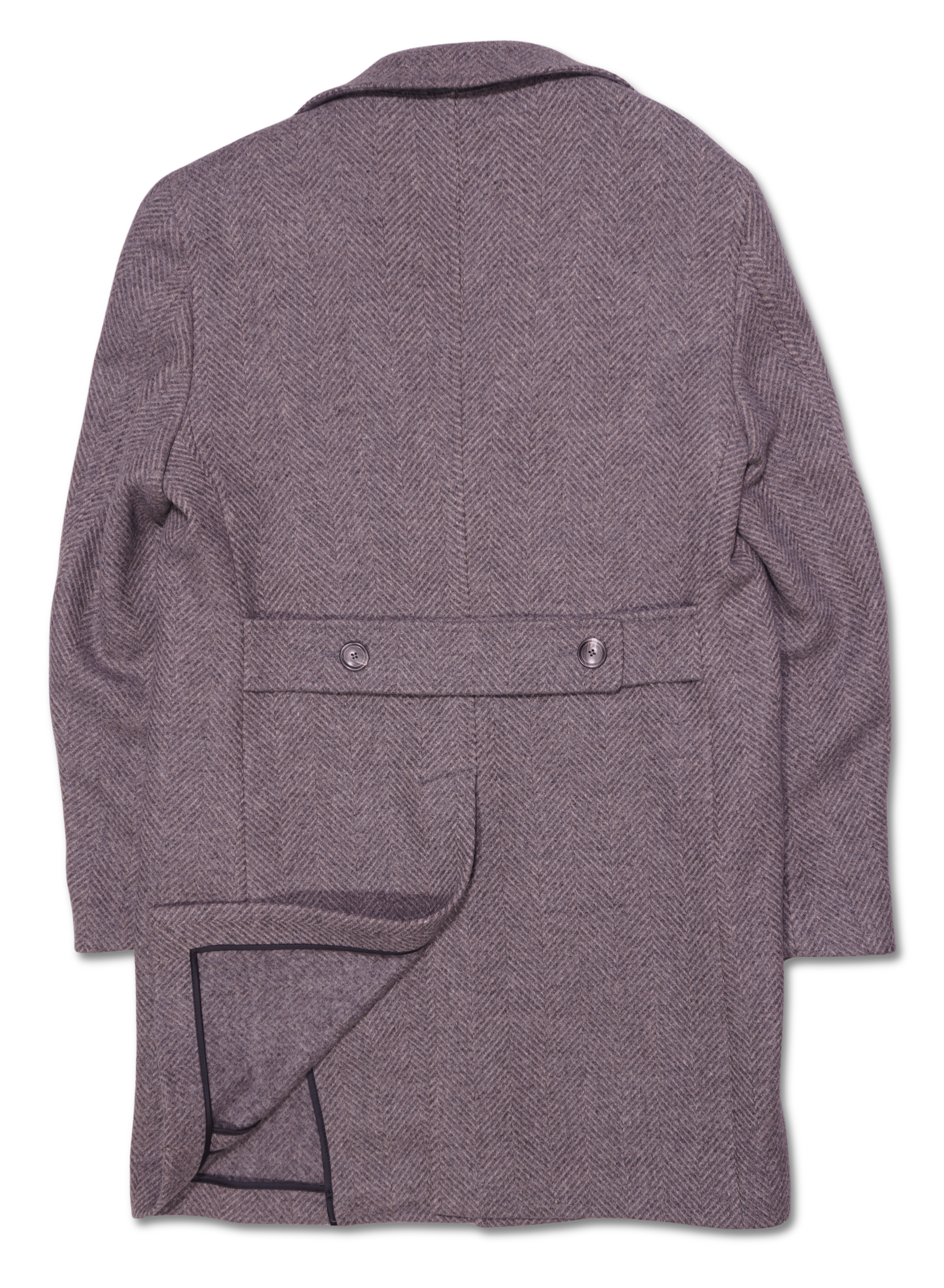 Tagliatore Coat Chevron Taupe