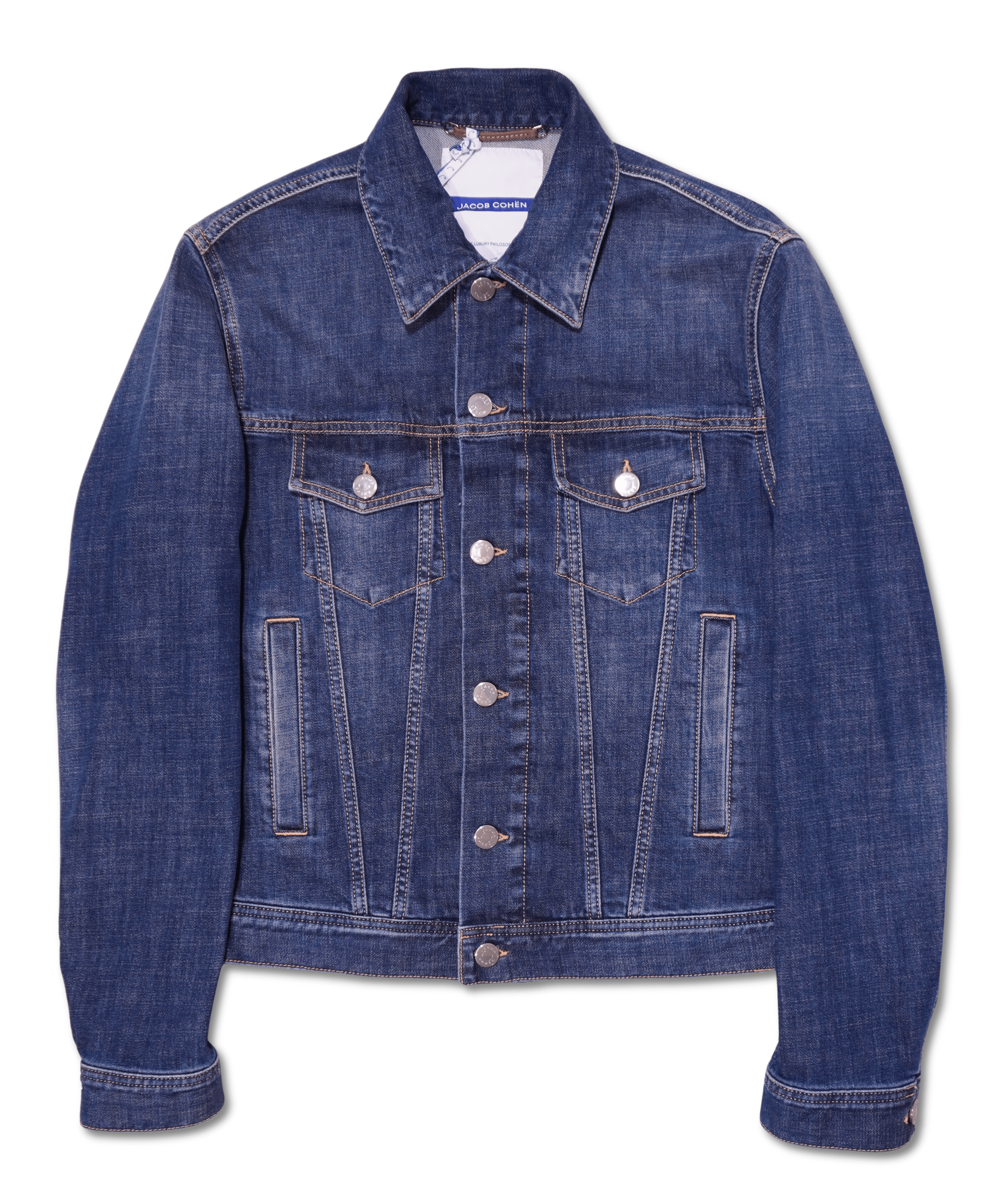 Jacob Cohen Trucker Jacket Washed Denim