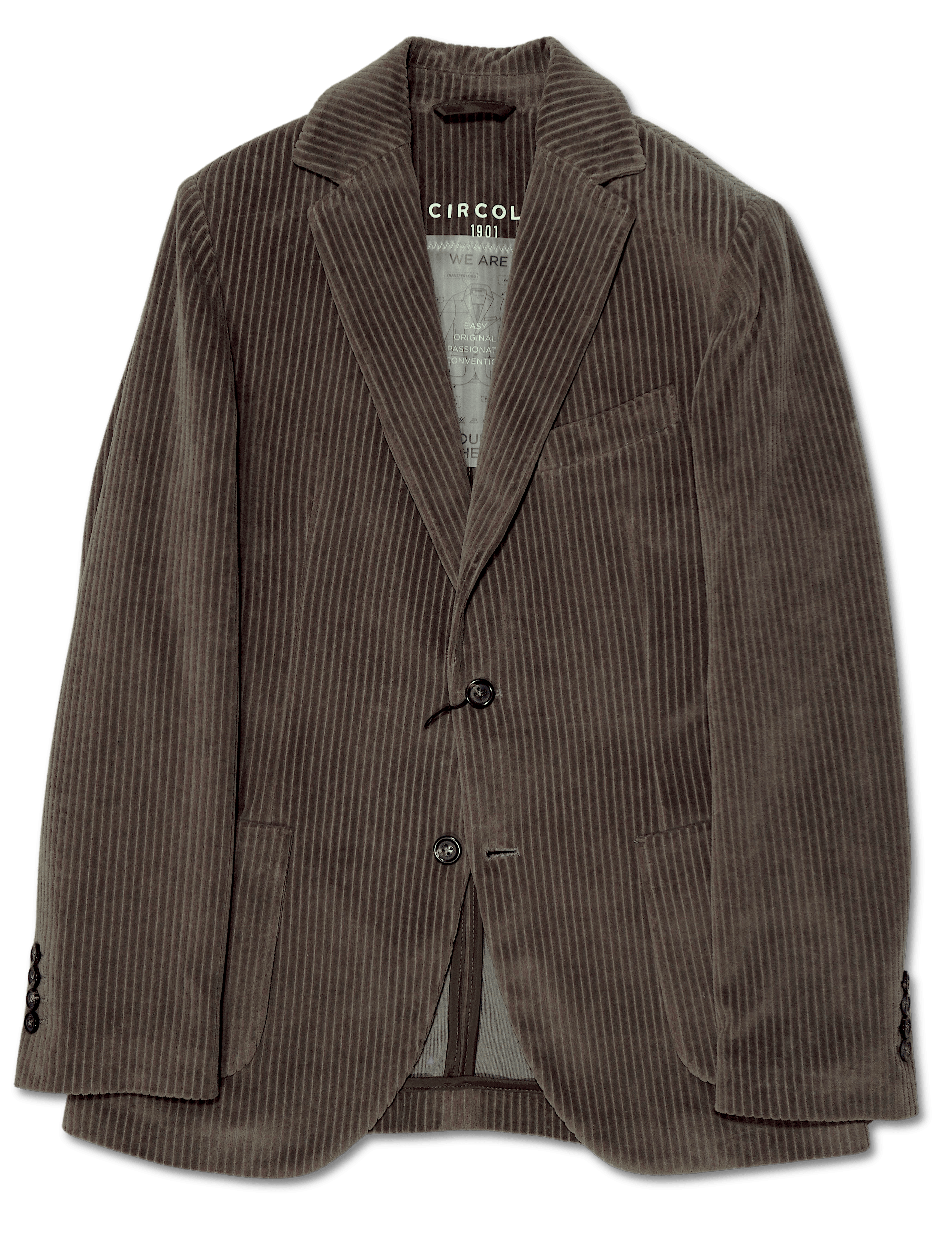 Circolo Cord Blazer Taupe