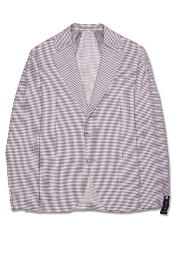 Sand Jacket Light Grey Houndstooth