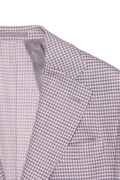 Sand Jacket Light Grey Houndstooth