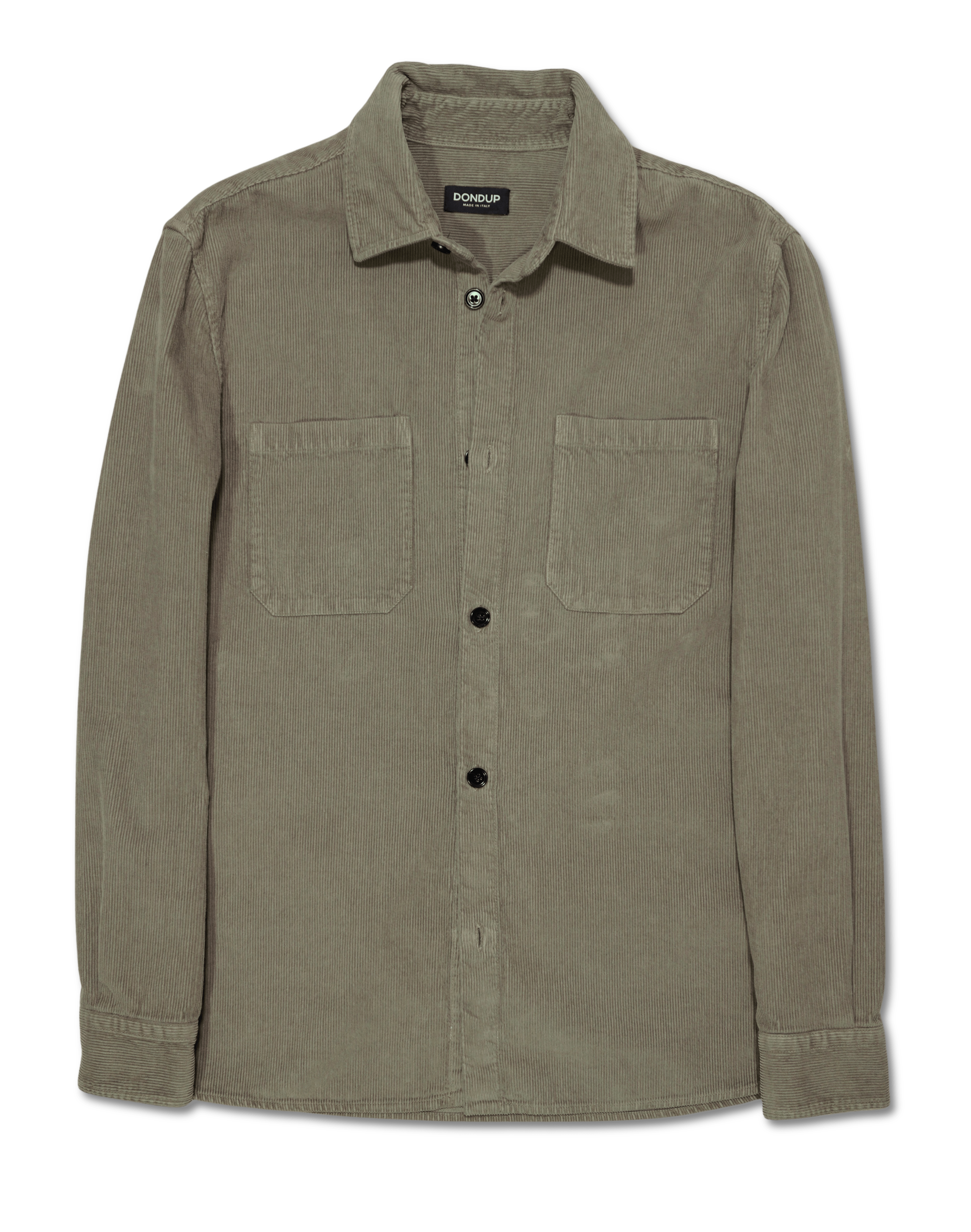 Dondup Cord Overshirt Green