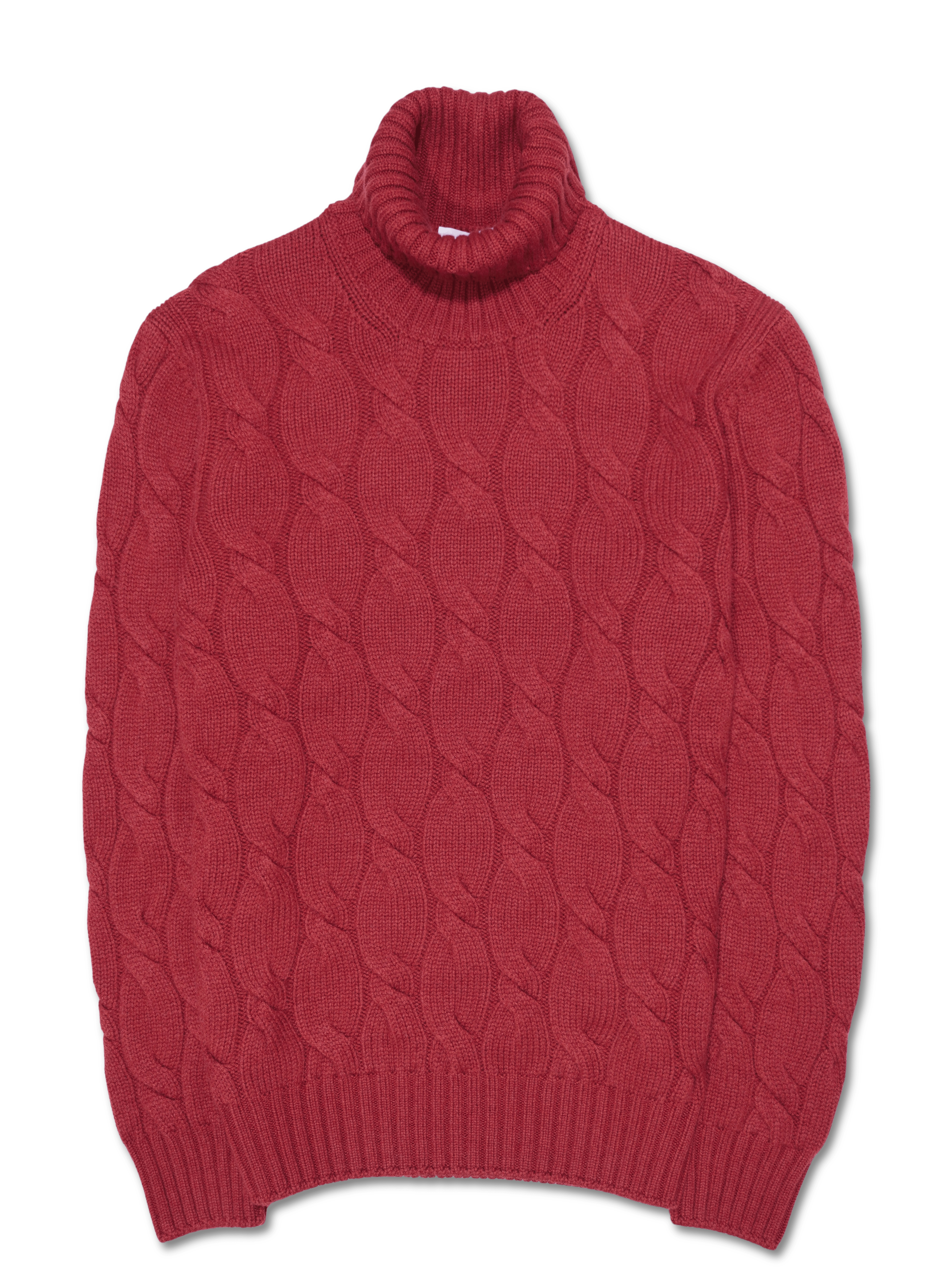Gran Sasso Dolcevita Wool Cashmere Red