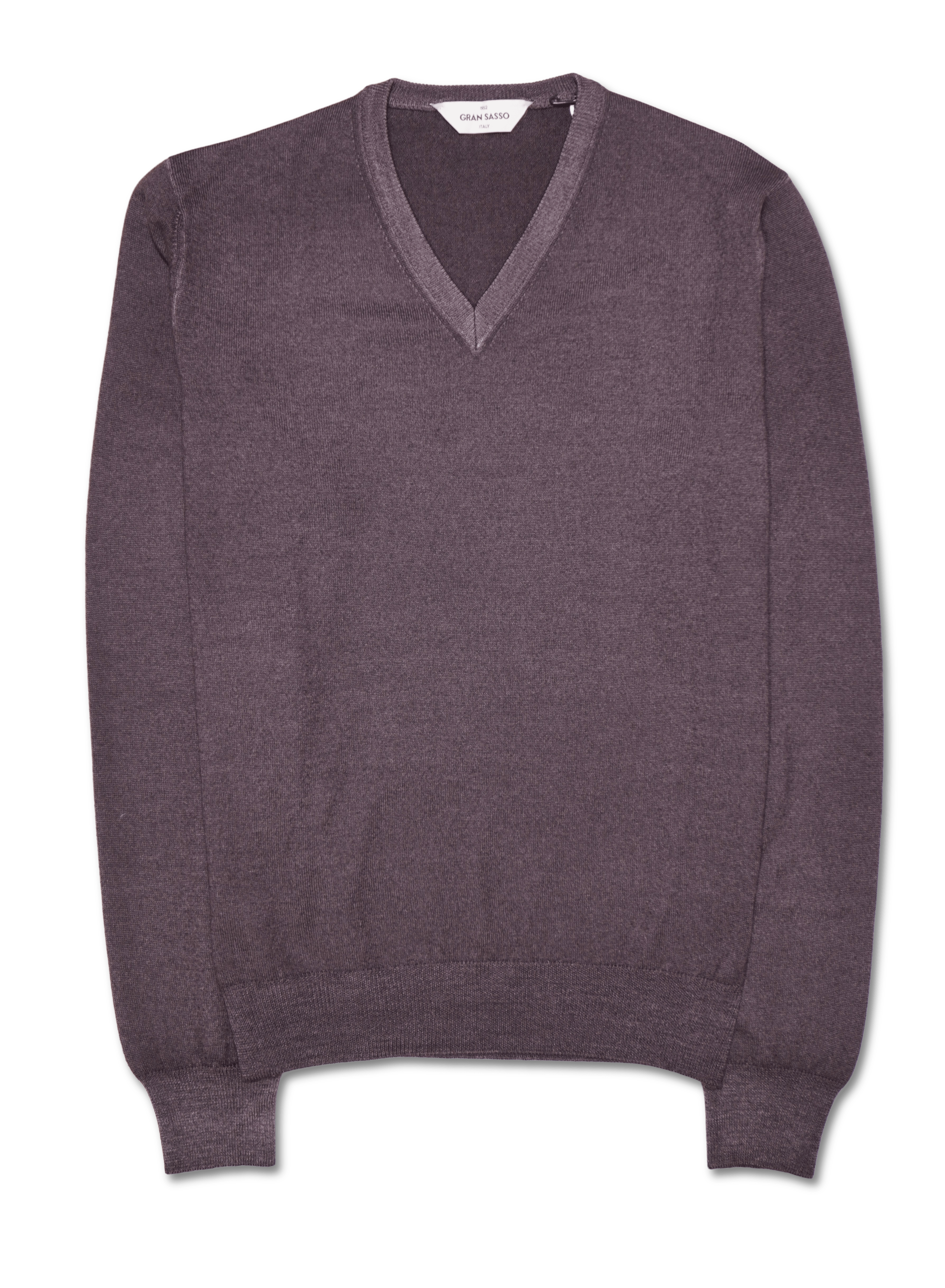 Gran Sasso Pullover V-neck Brown