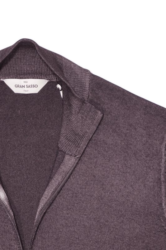 Gran Sasso Lightweight Zip Brown