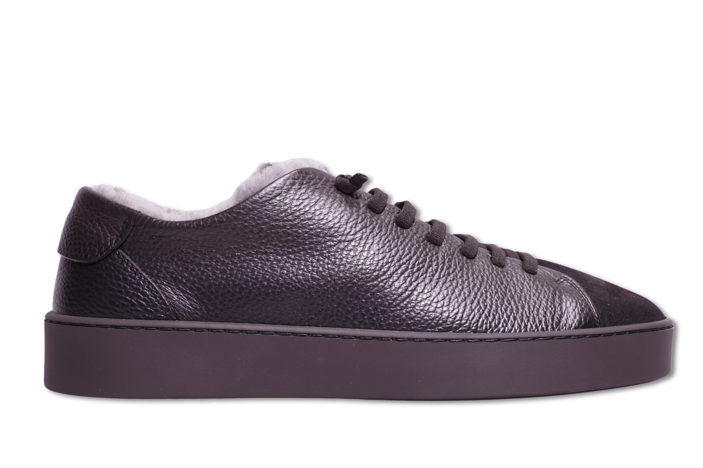 Fabiano Ricci Shearling Sneakers Brown