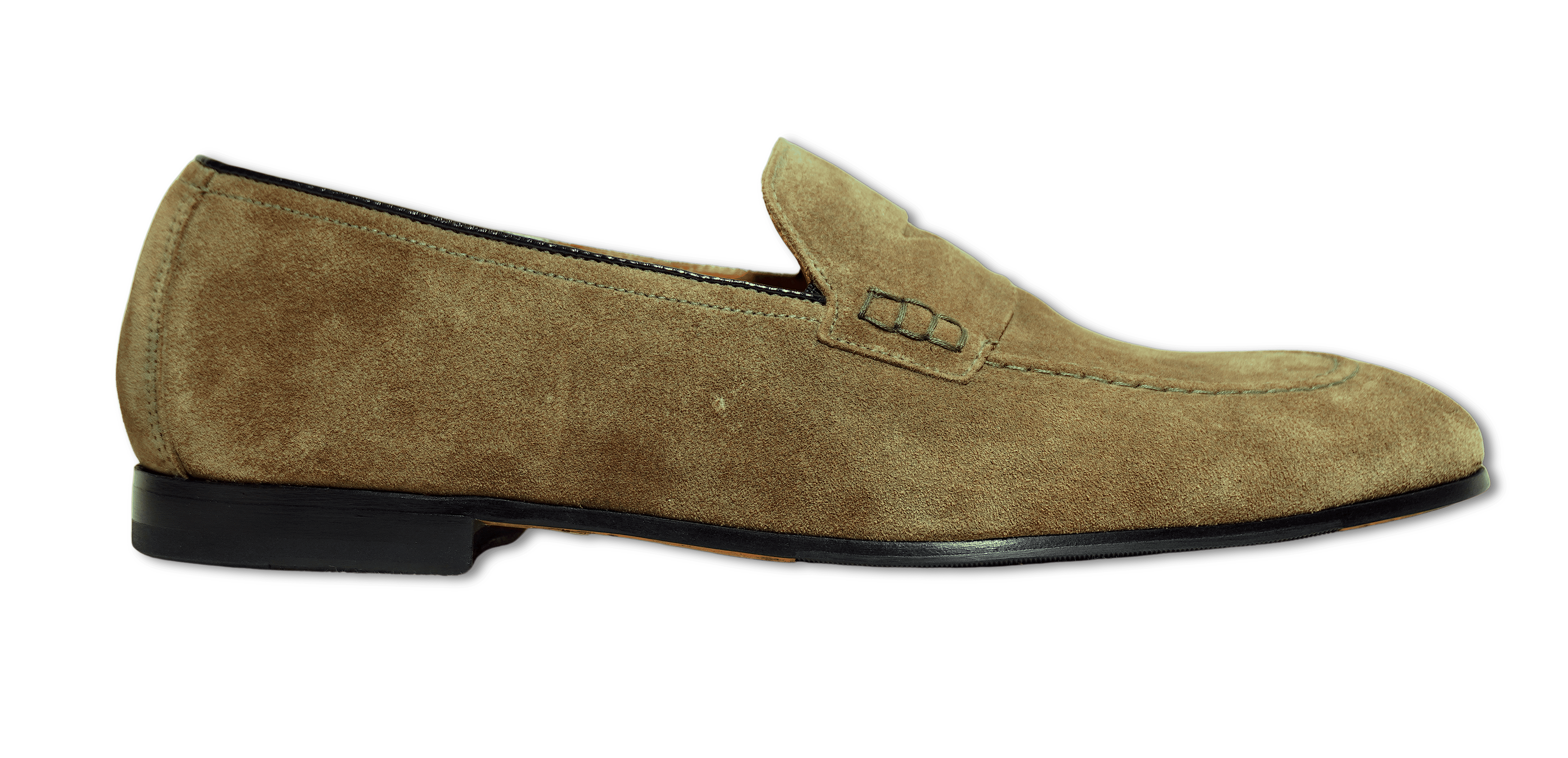Doucals Penny Loafer Suede Olive