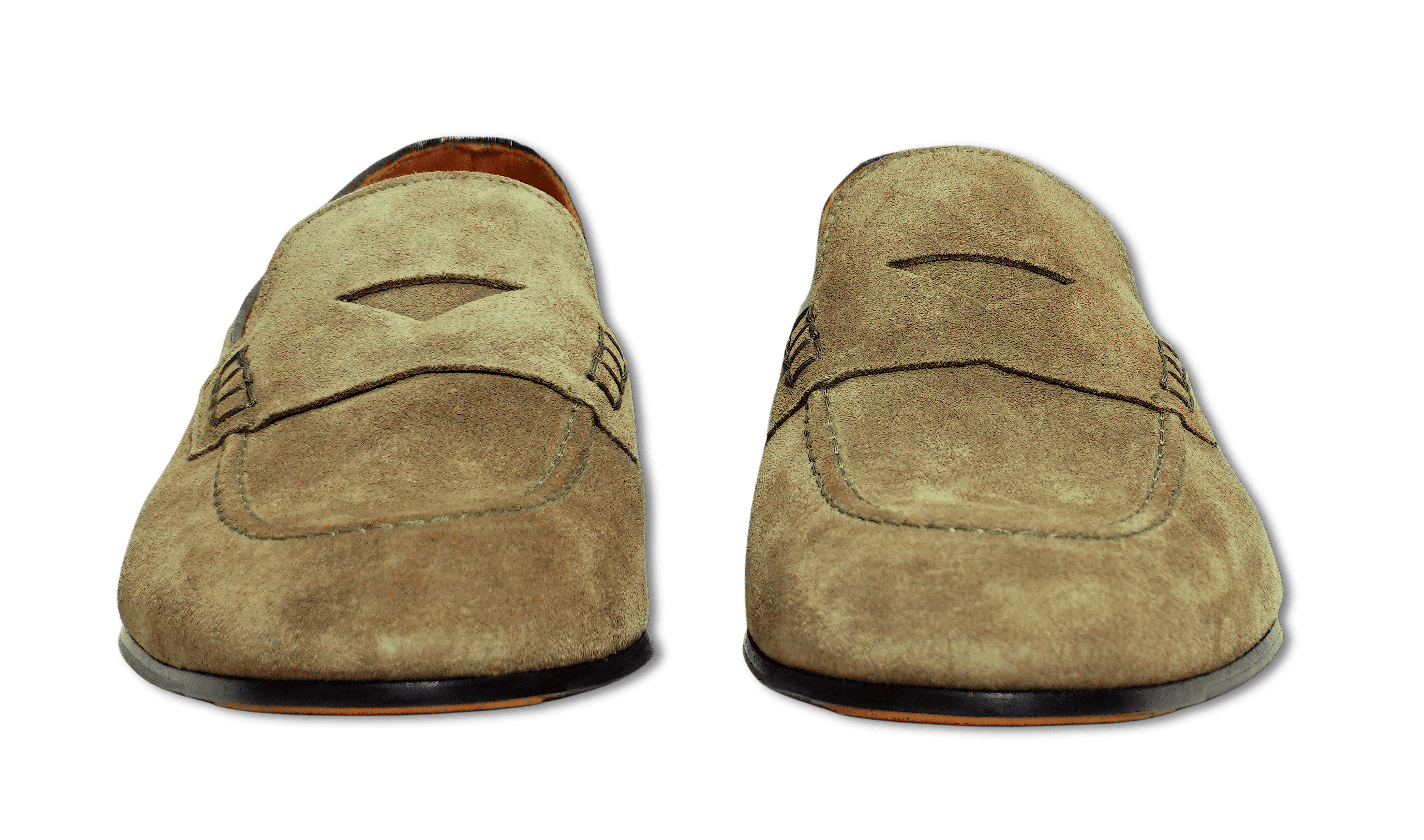 Doucals Penny Loafer Suede Olive