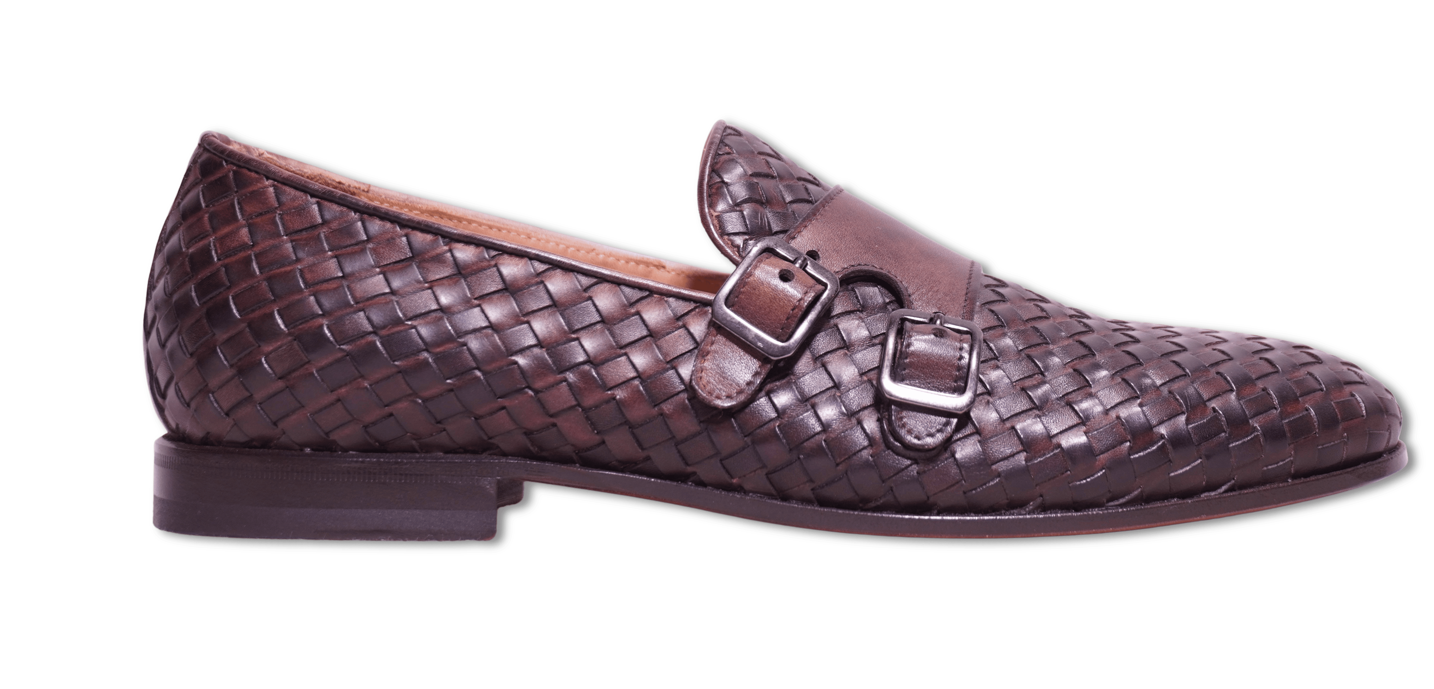 Sand Double Monk Braided Brown