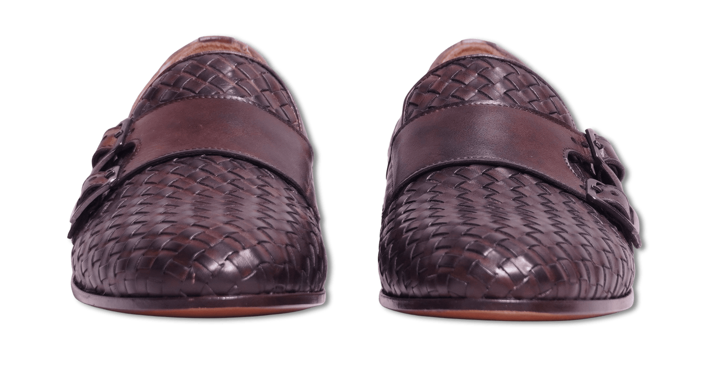 Sand Double Monk Braided Brown