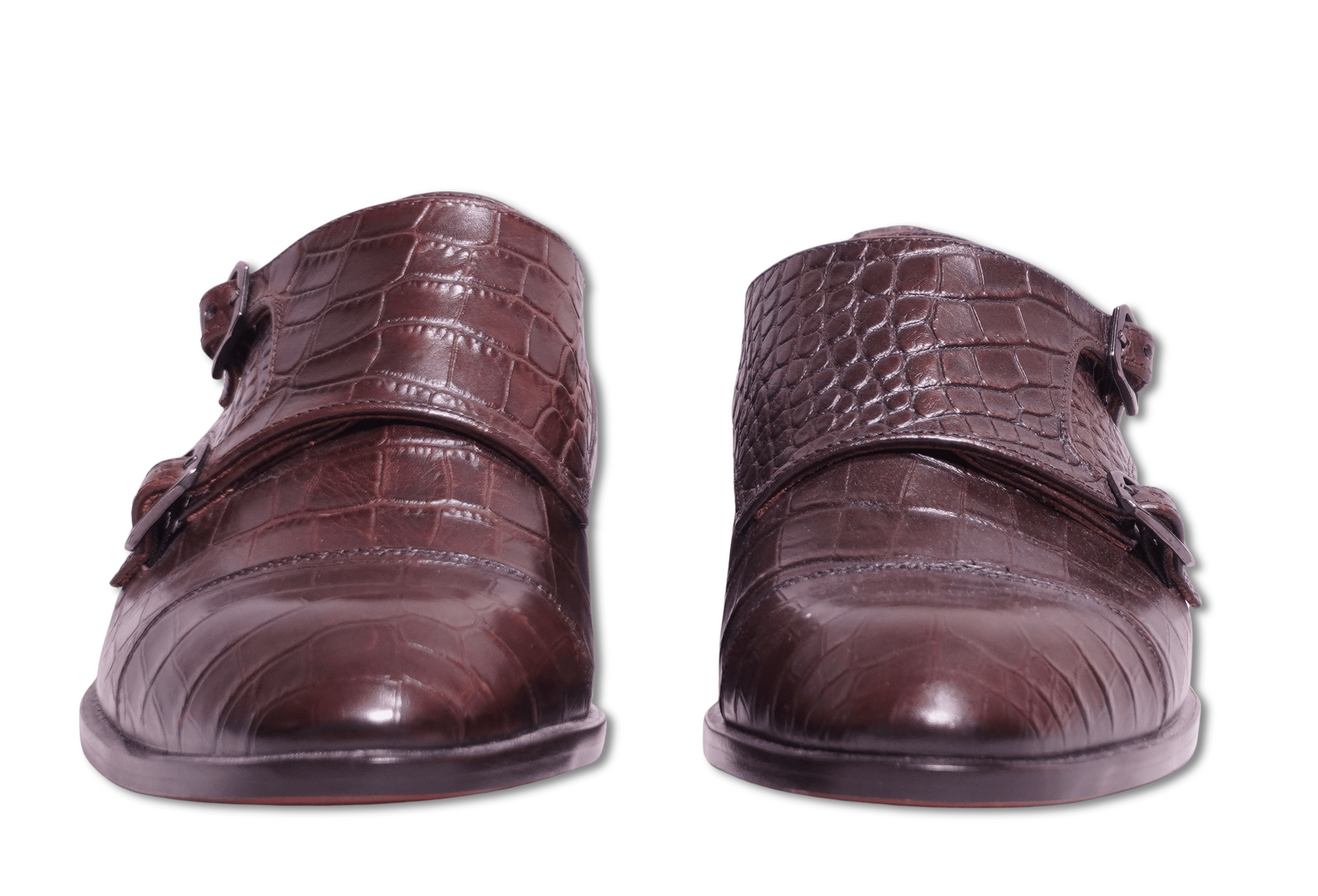 Sand Double Monk Croco Brown