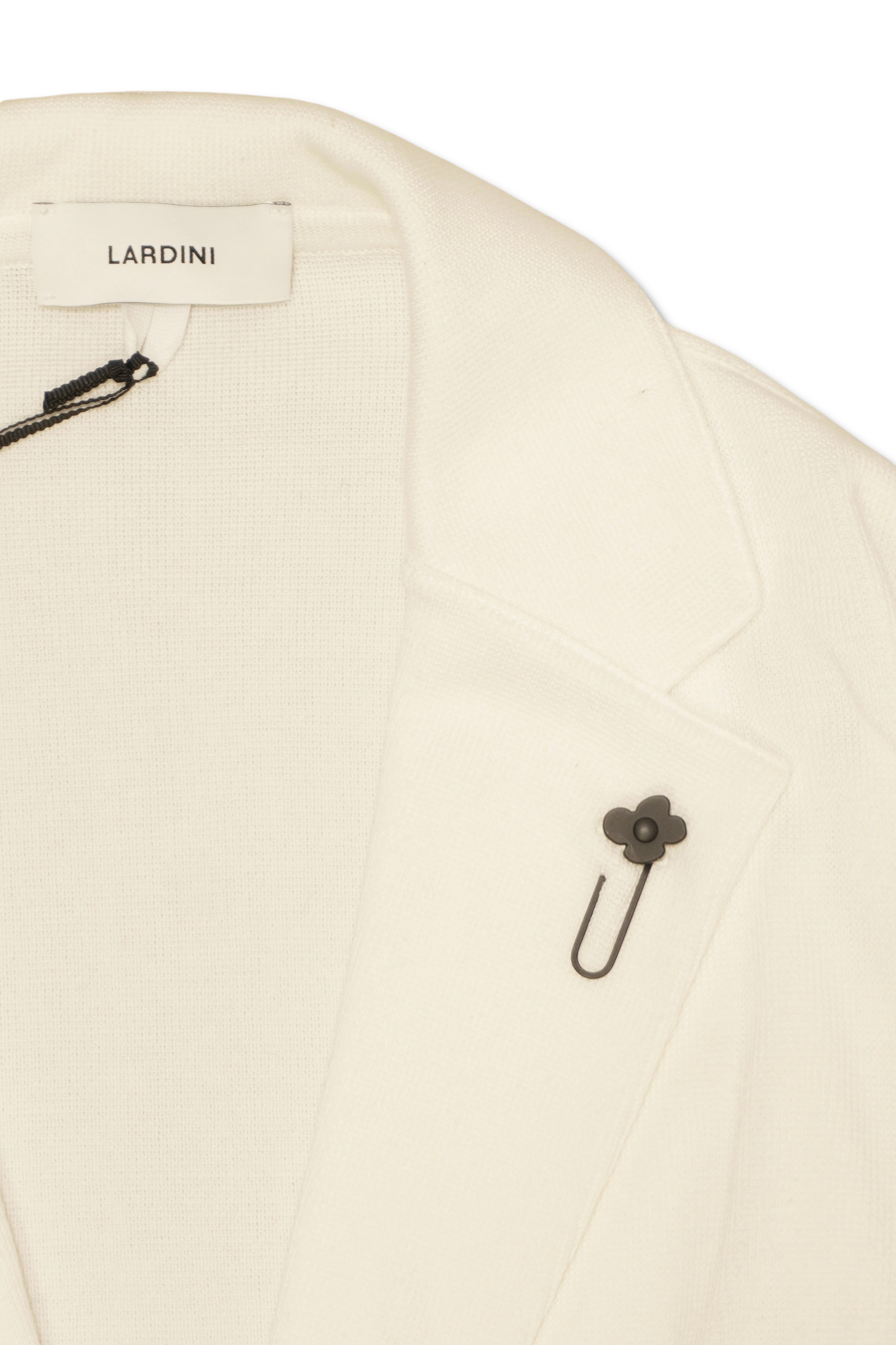 Lardini Knit Jacket Pure Cotton White