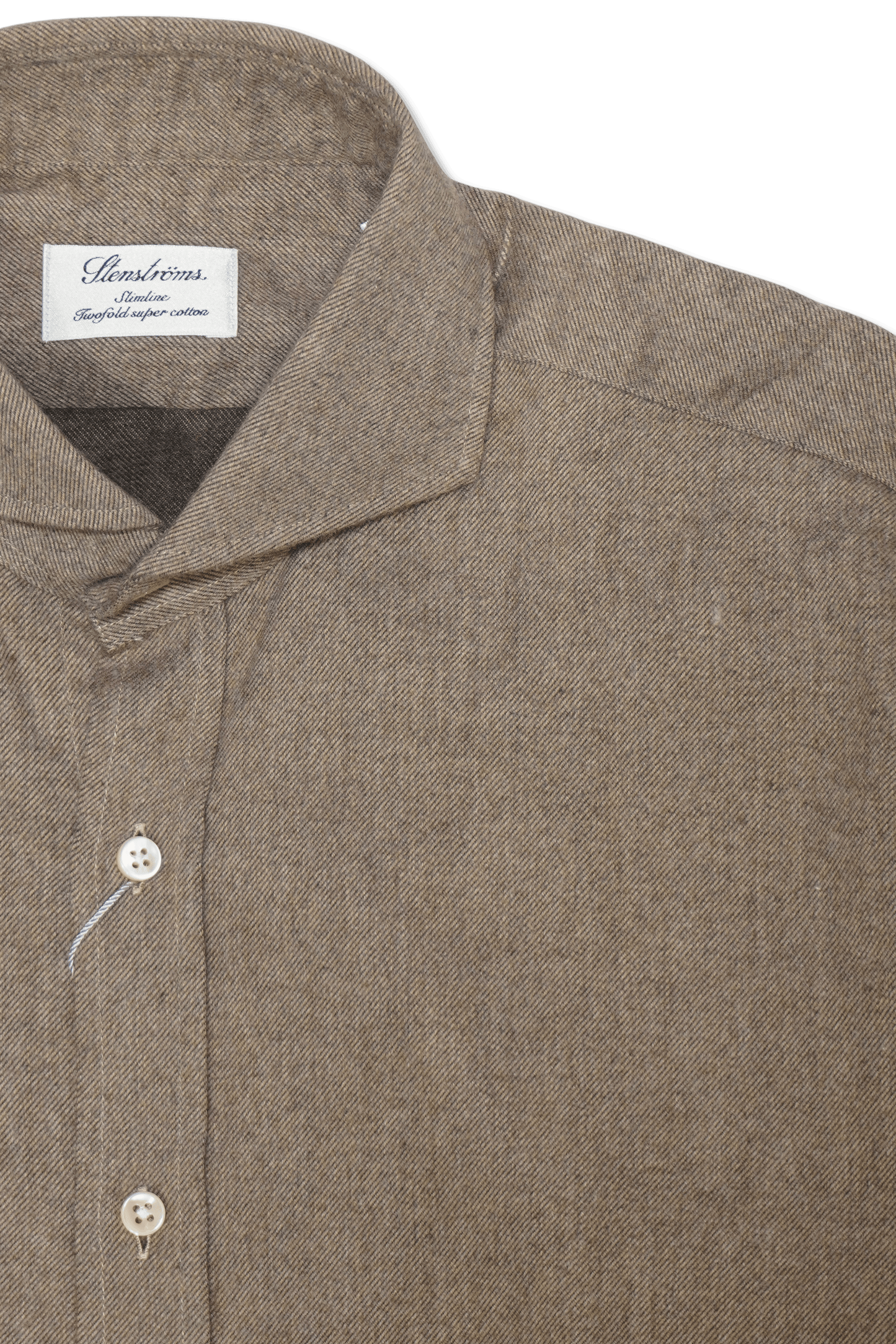 Stenströms Slim Fit Shirt Brown