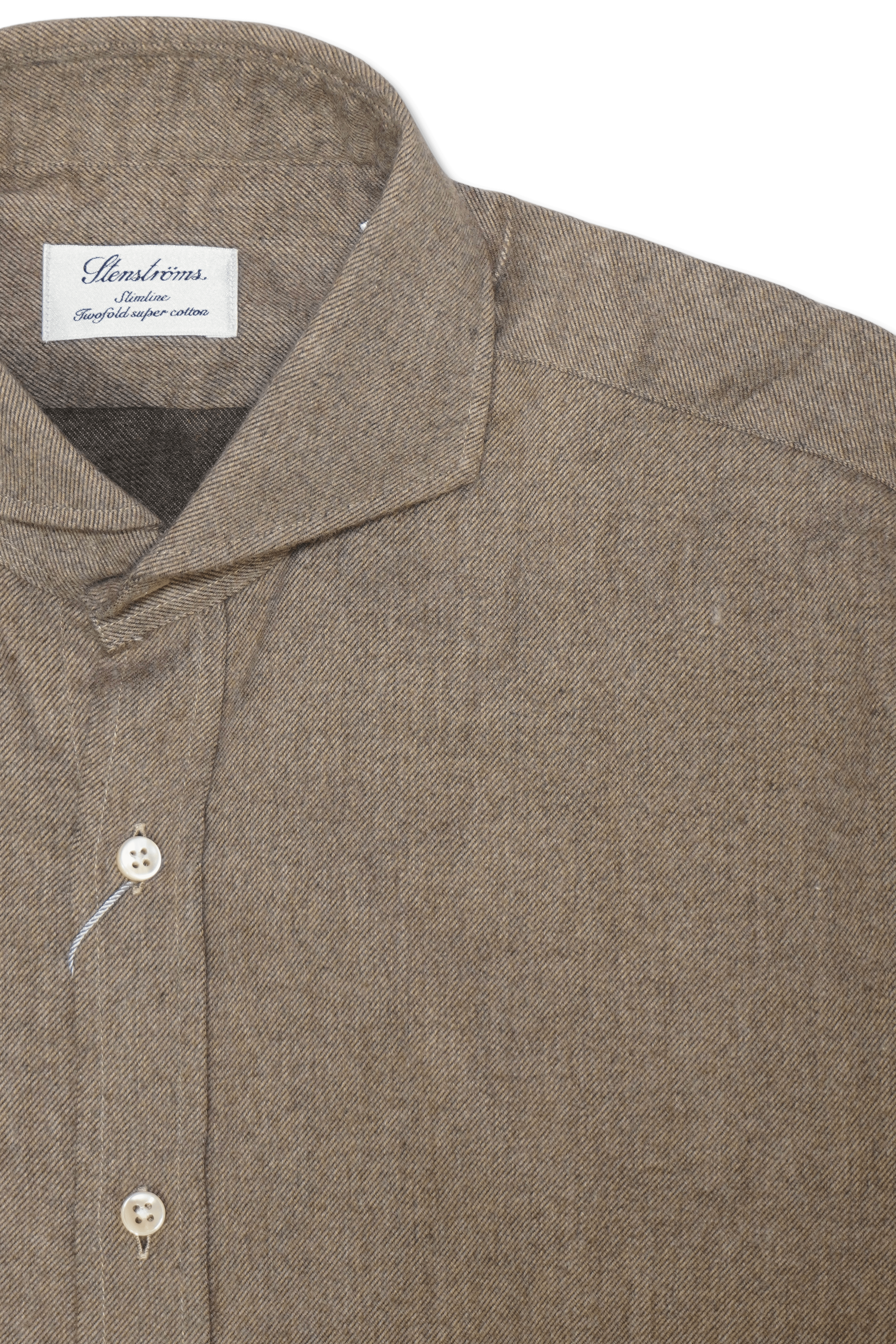 Stenströms Slim Fit Shirt Brown