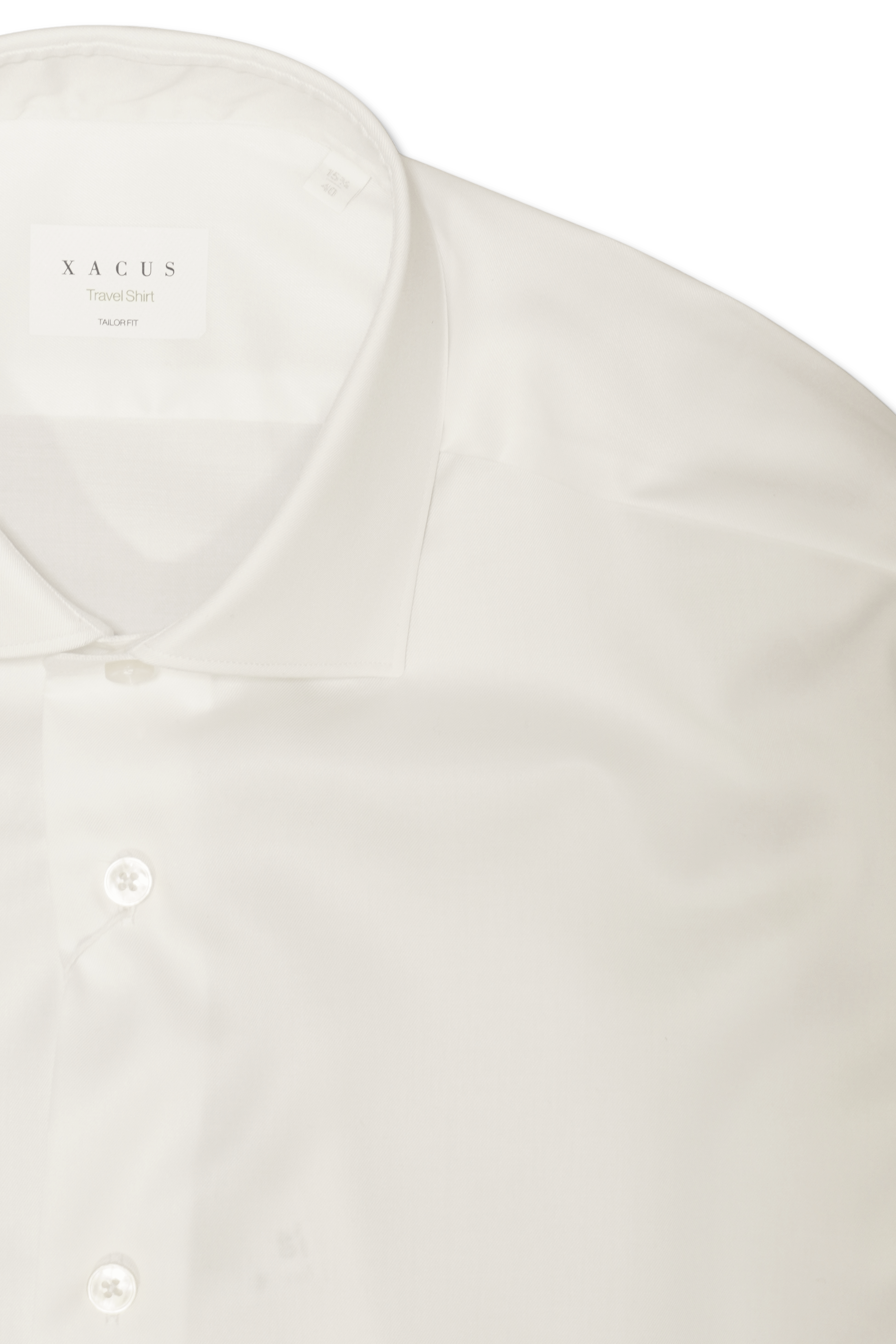 Xacus Tailor Fit Wrinkle Free Shirt White