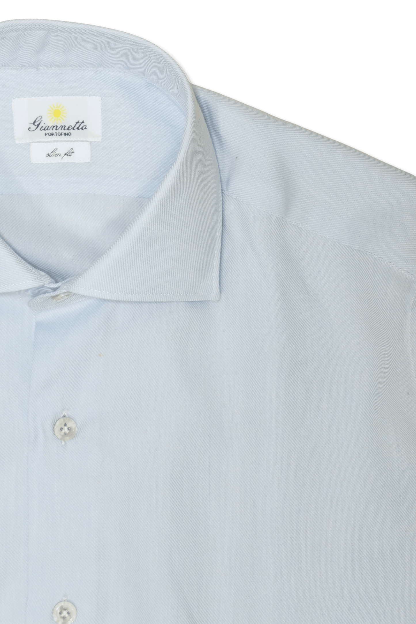 Gianetto Cashmere Cotton Shirt Light Blue