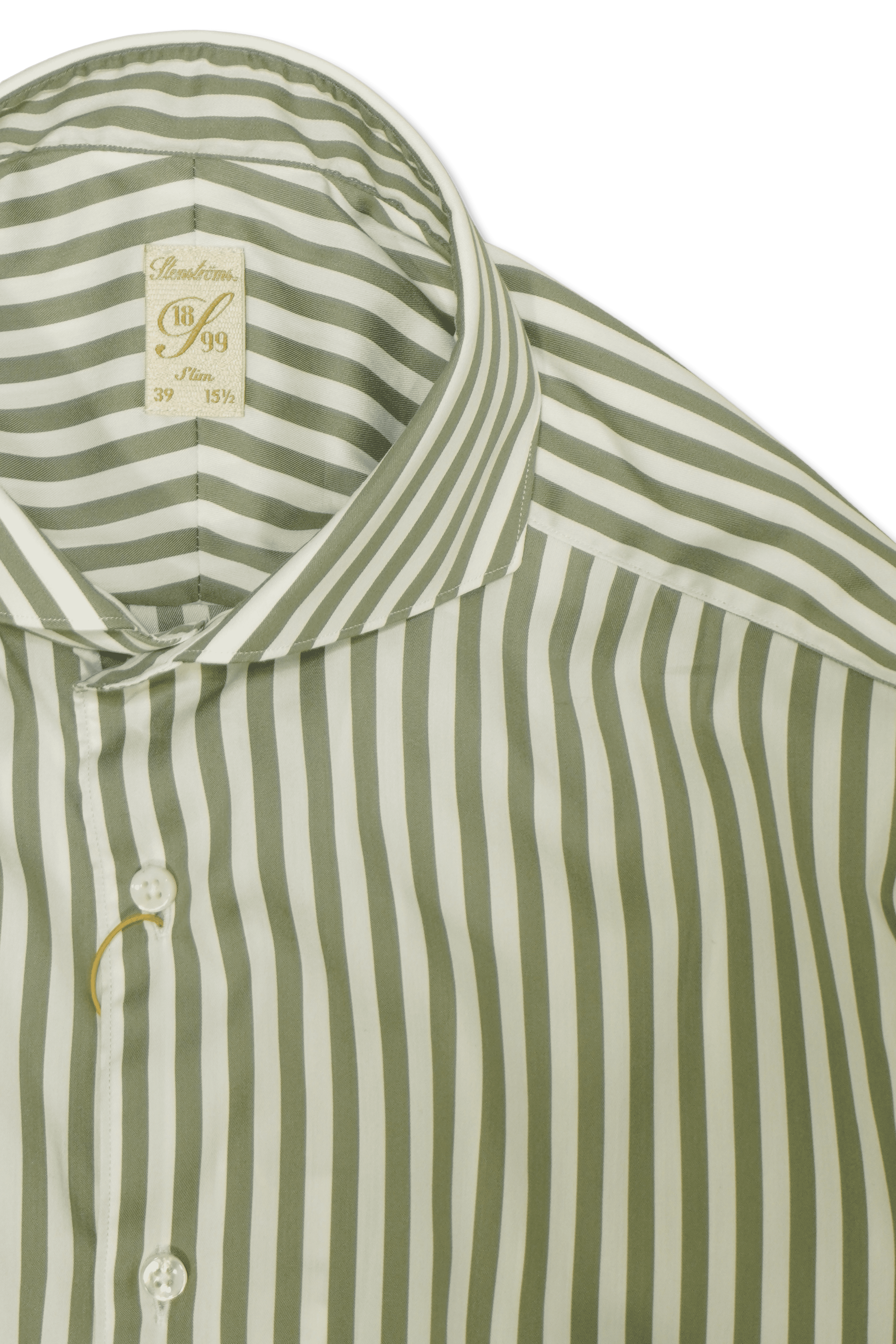 Stenströms Stripe Shirt Green