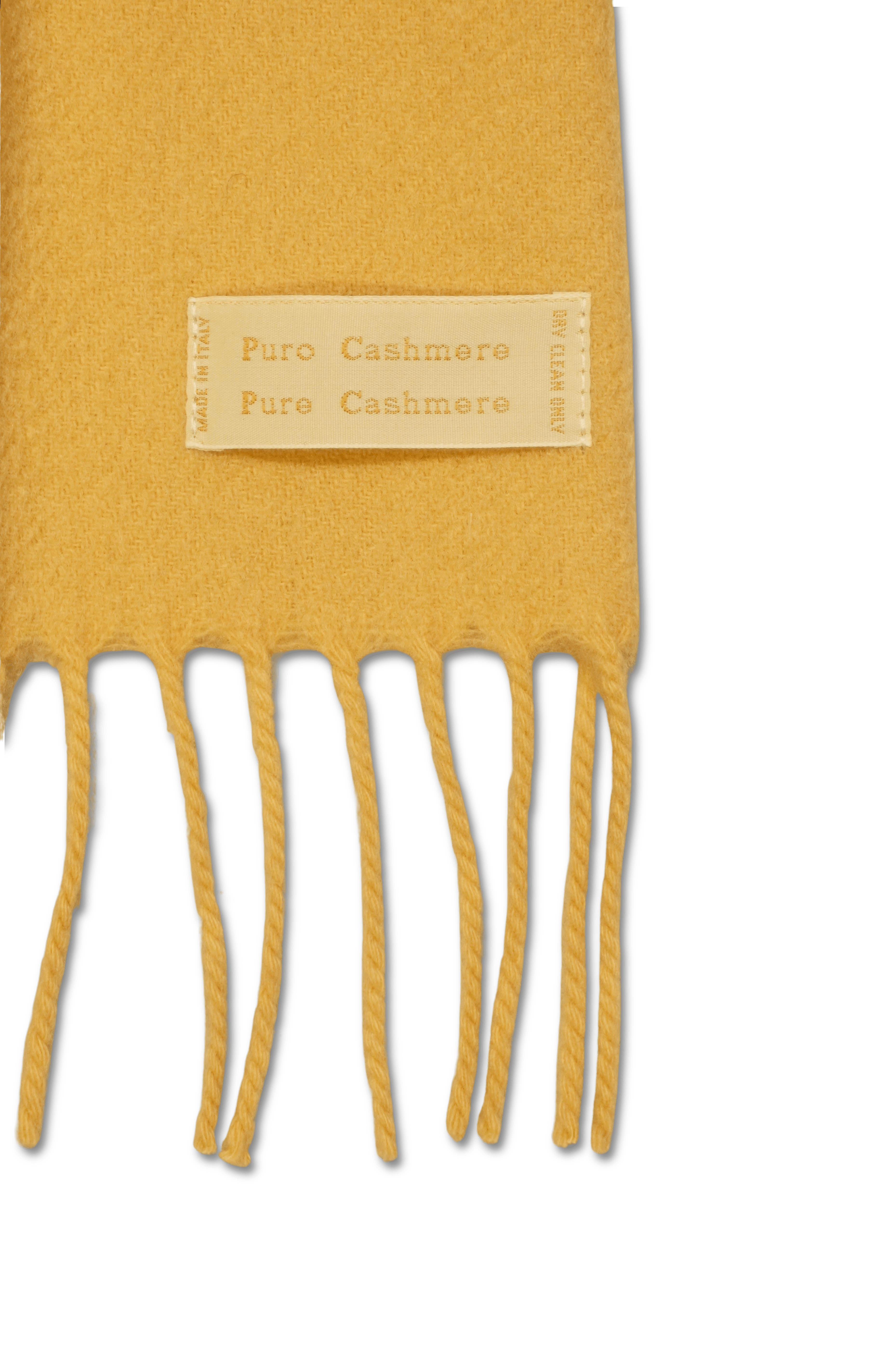 Pure Cashmere Scarf Yellow