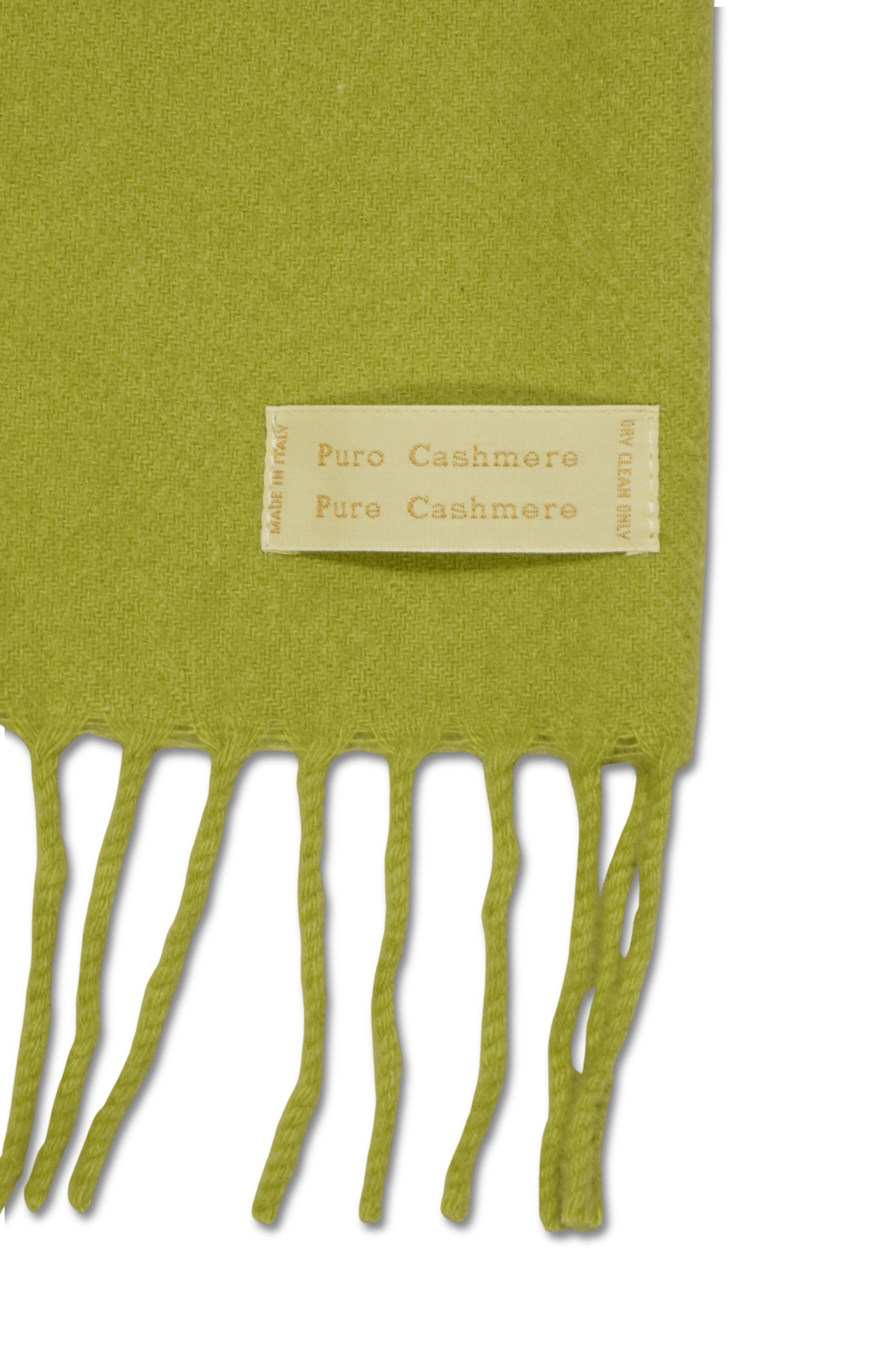 Pure Cashmere Scarf Light Green