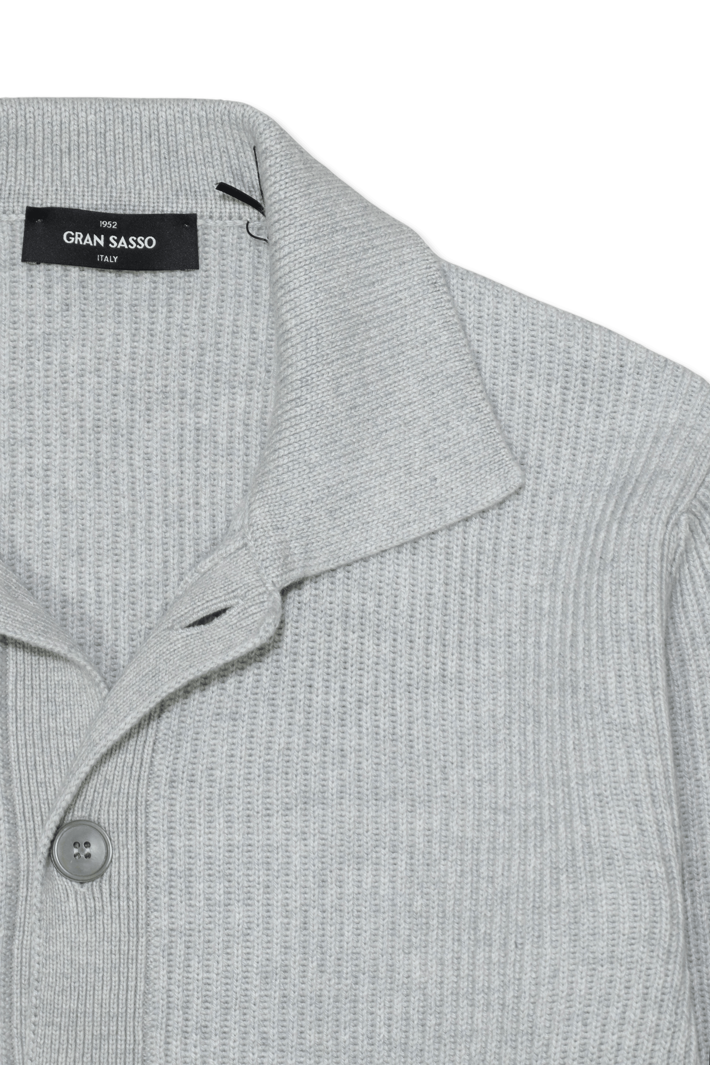 Gran Sasso Pure Cashmere Cardigan Light Grey