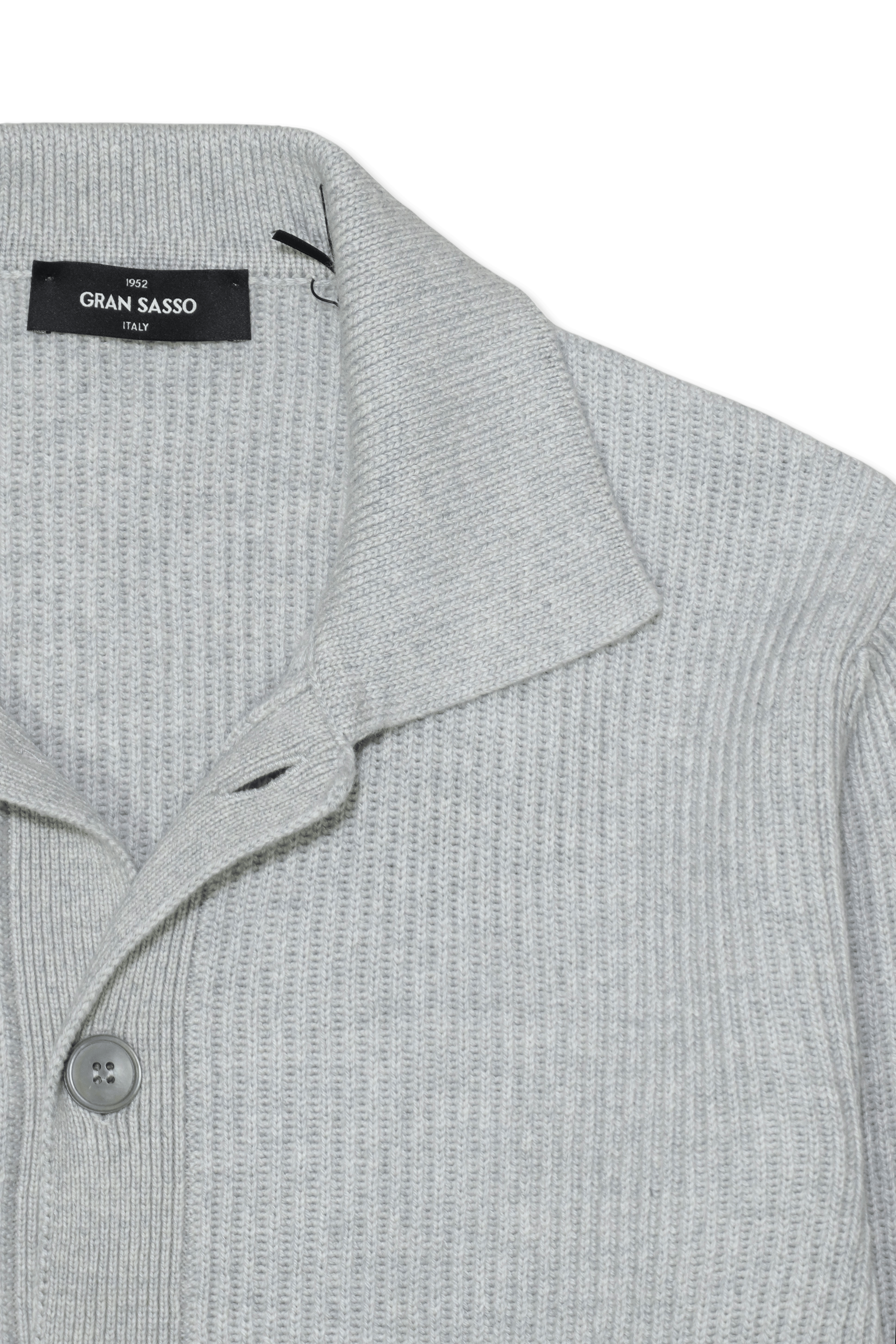 Gran Sasso Pure Cashmere Cardigan Light Grey