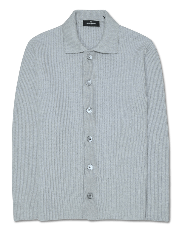 Gran Sasso Pure Cashmere Cardigan Light Grey