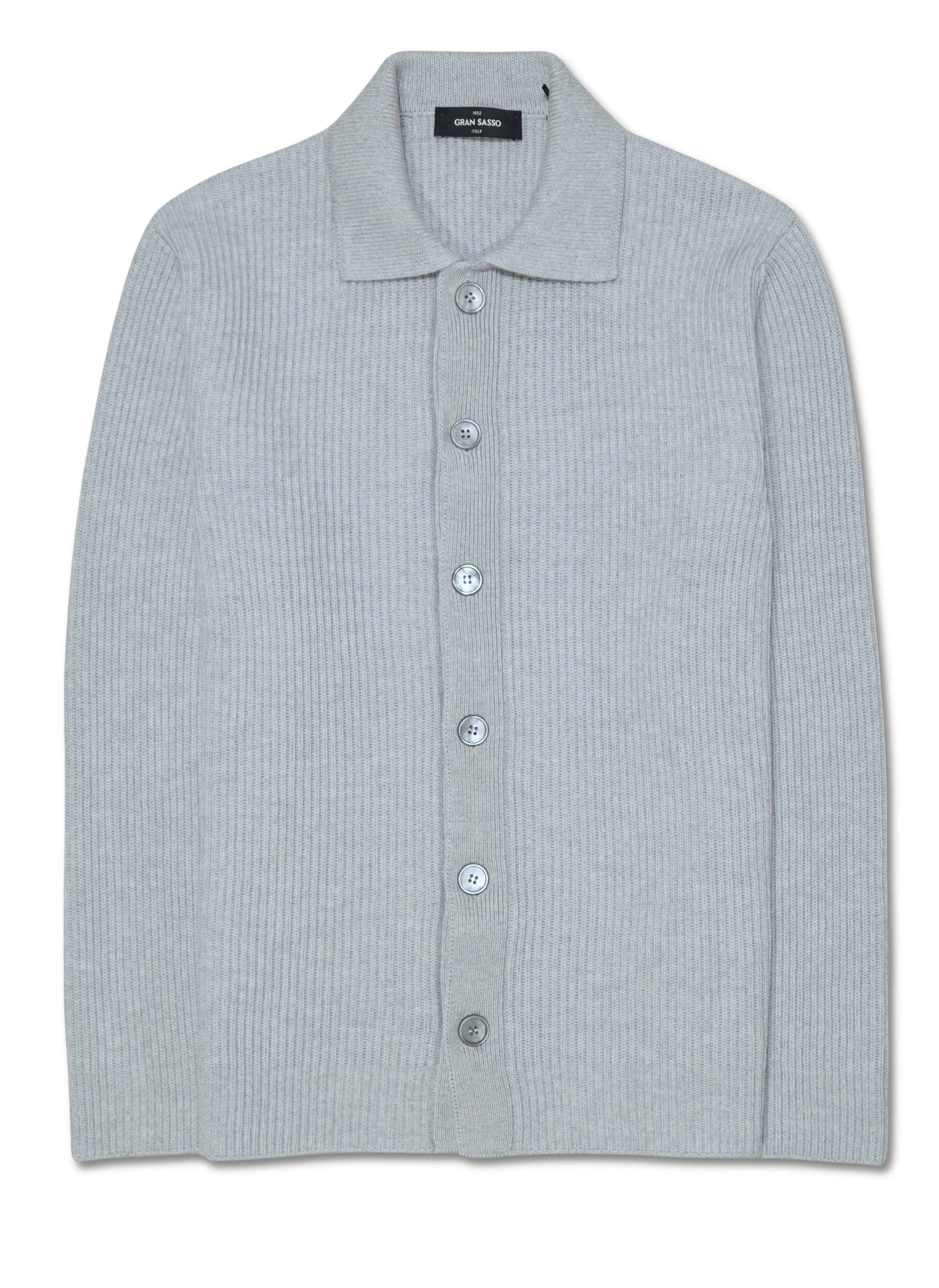 Gran Sasso Pure Cashmere Cardigan Light Grey