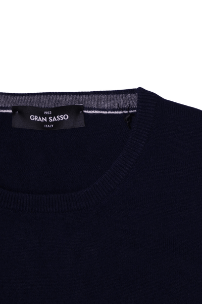 Gran Sasso Pure Cashmere Pullover Navy