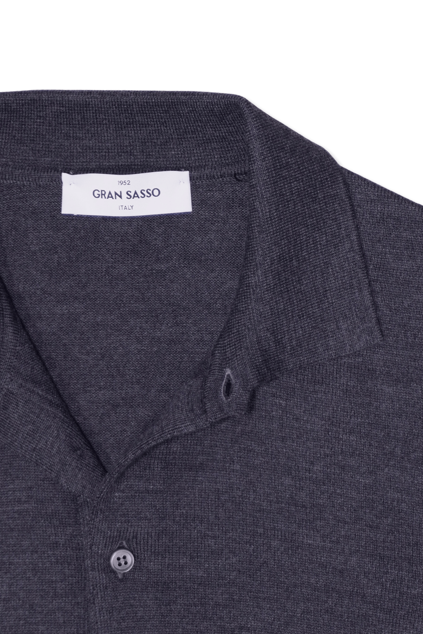Gran Sasso Merino Polo Shirt Grey