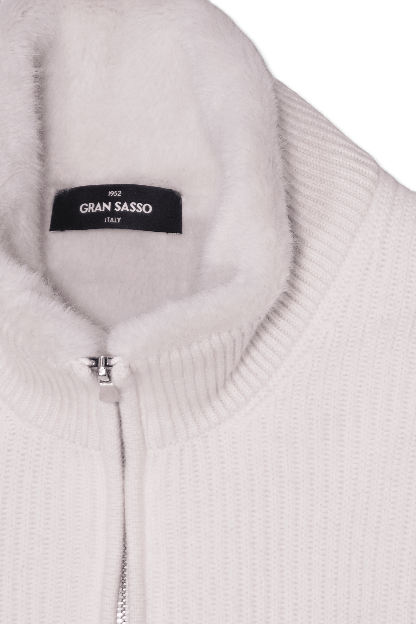 Gran Sasso Fur Lined Cashmere Blouson White