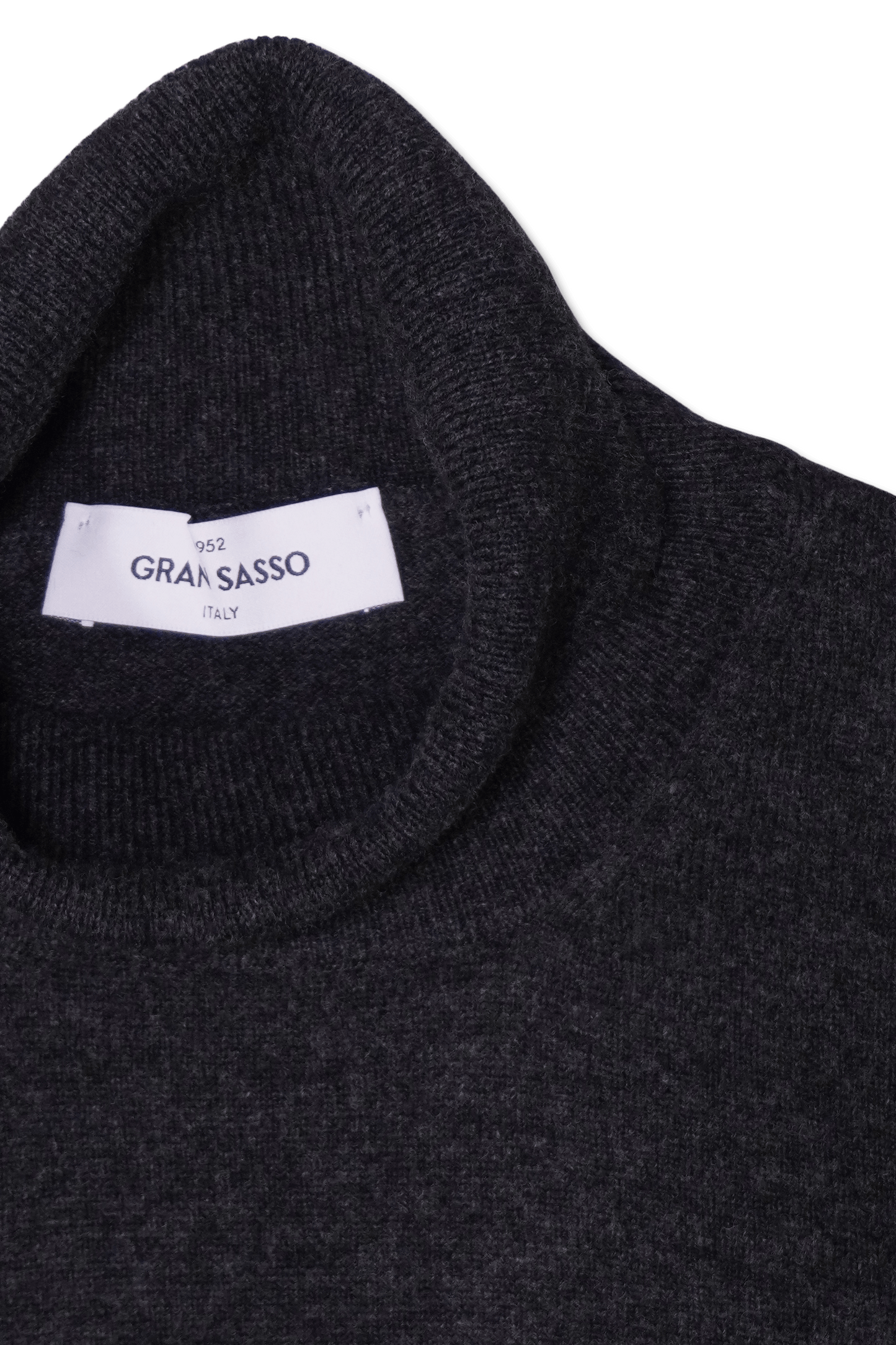 Gran Sasso Turtleneck Wool Cashmere Grey