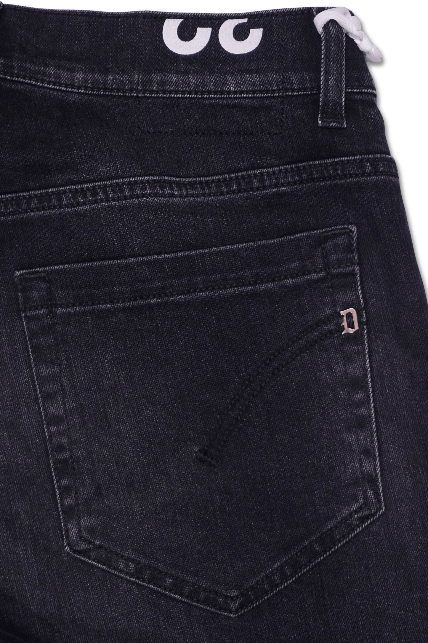 Dondup George Washed Black Stretch Denim