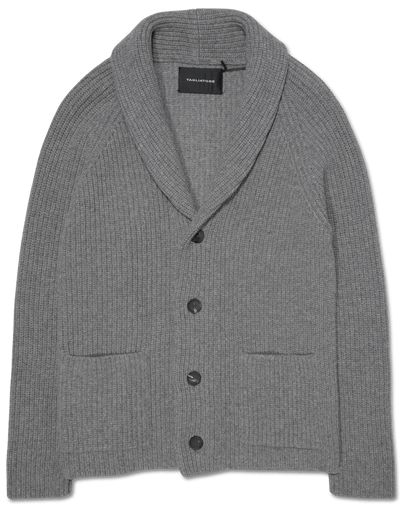 Tagliatore Shawl Cardigan Medium Grey