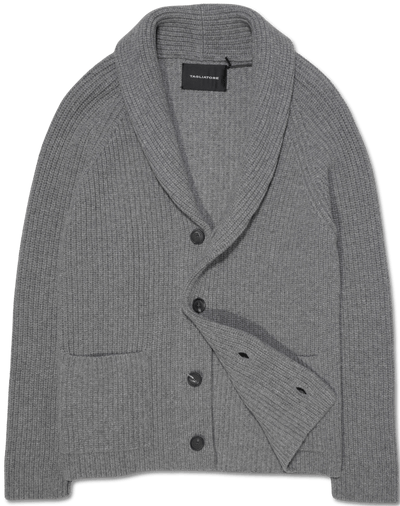 Tagliatore Shawl Cardigan Medium Grey