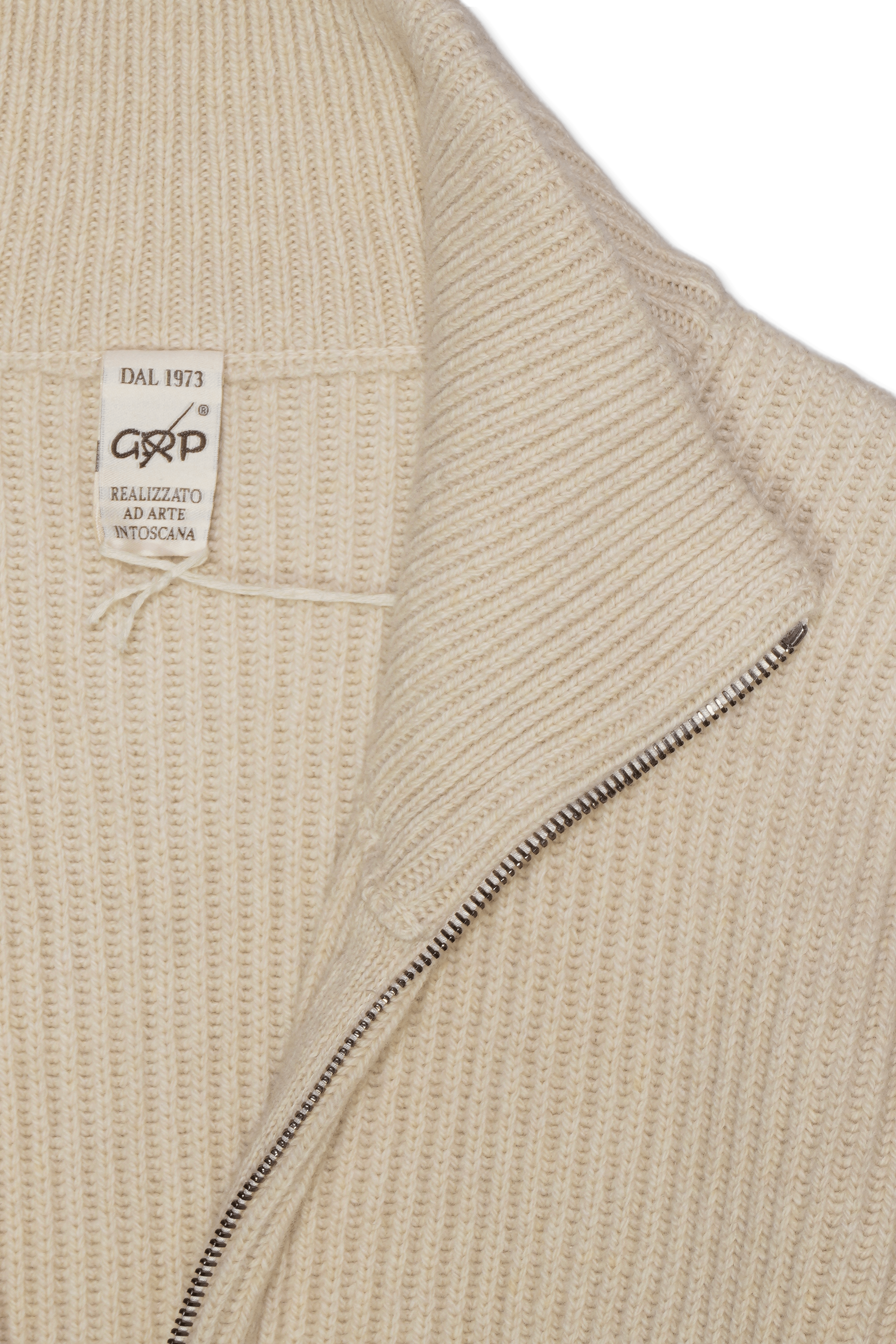 GRP Full Zip Wool Cashmere Beige