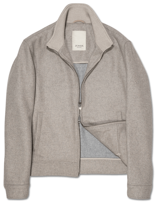 Zonda Cashmere Sports Jacket Warm Grey