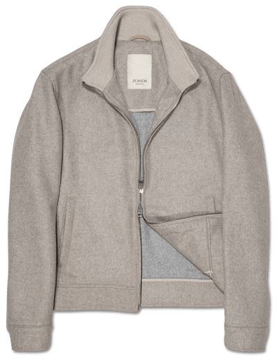 Zonda Cashmere Sports Jacket Warm Grey