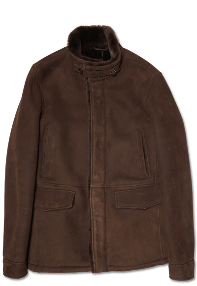 Zonda Shearling Field Jacket Brown