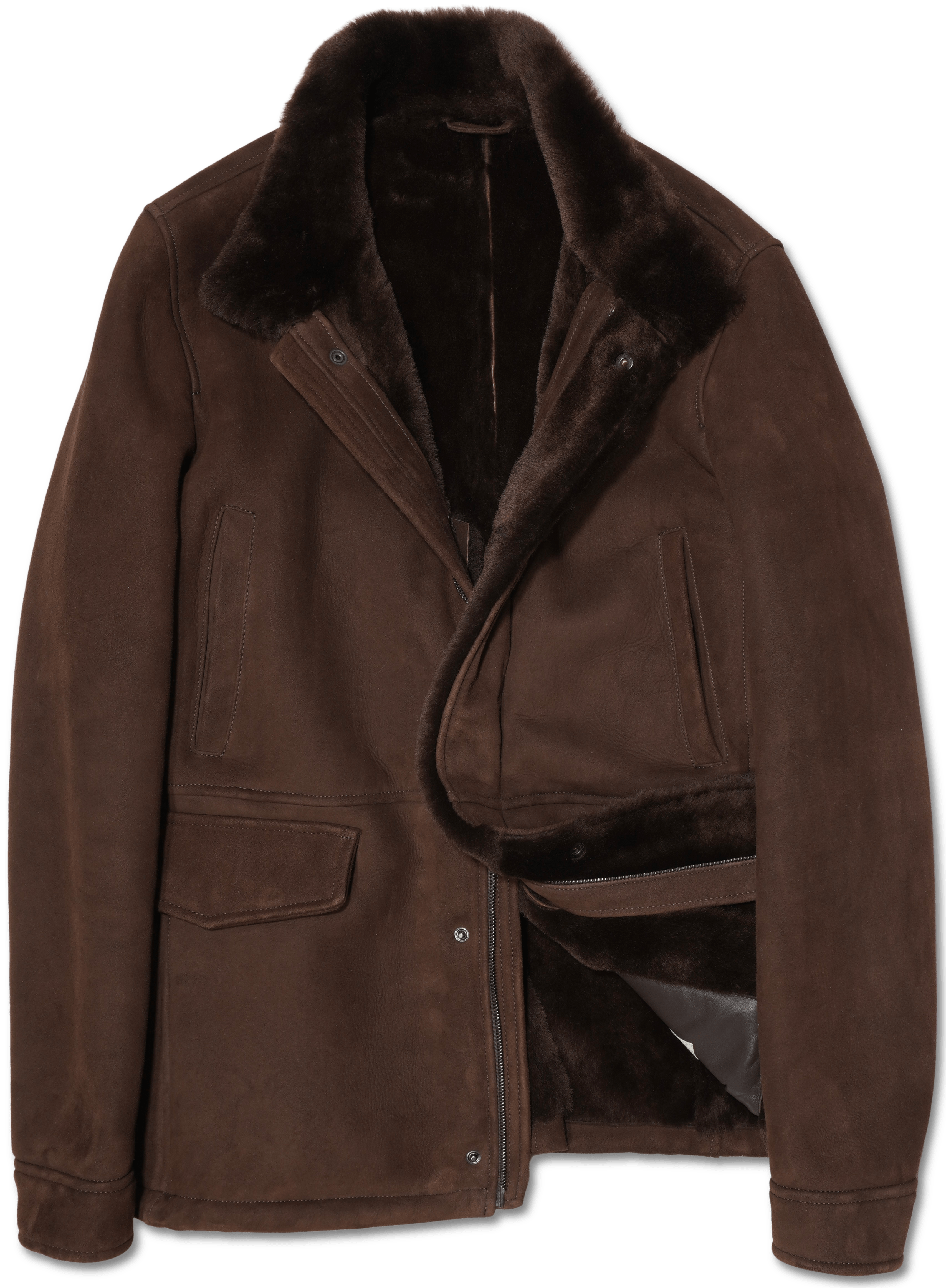 Zonda Shearling Field Jacket Brown