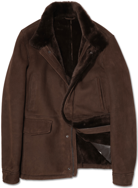 Zonda Shearling Field Jacket Brown