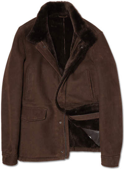 Zonda Shearling Field Jacket Brown