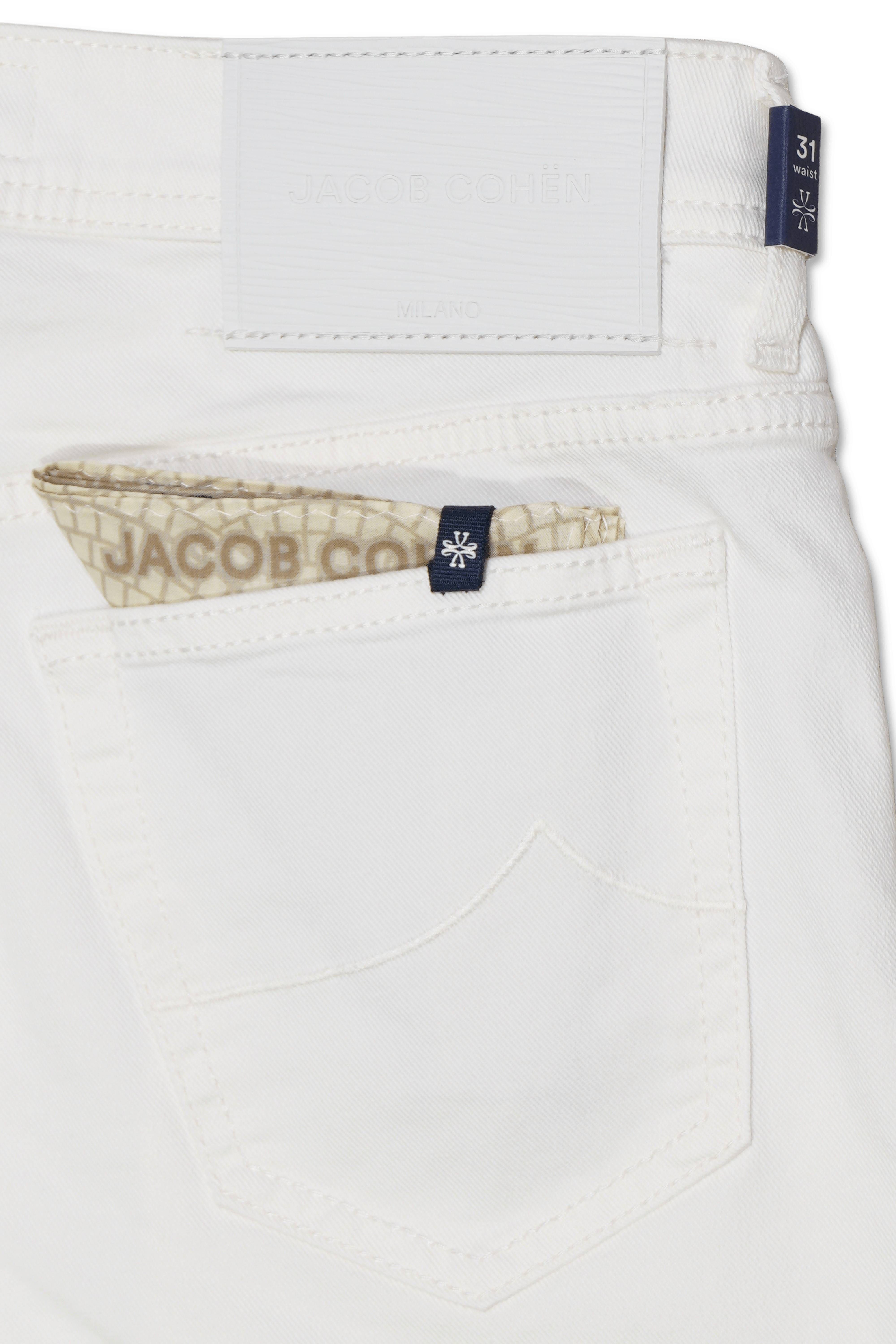Jacob Cohen Bard White Stretch Denim